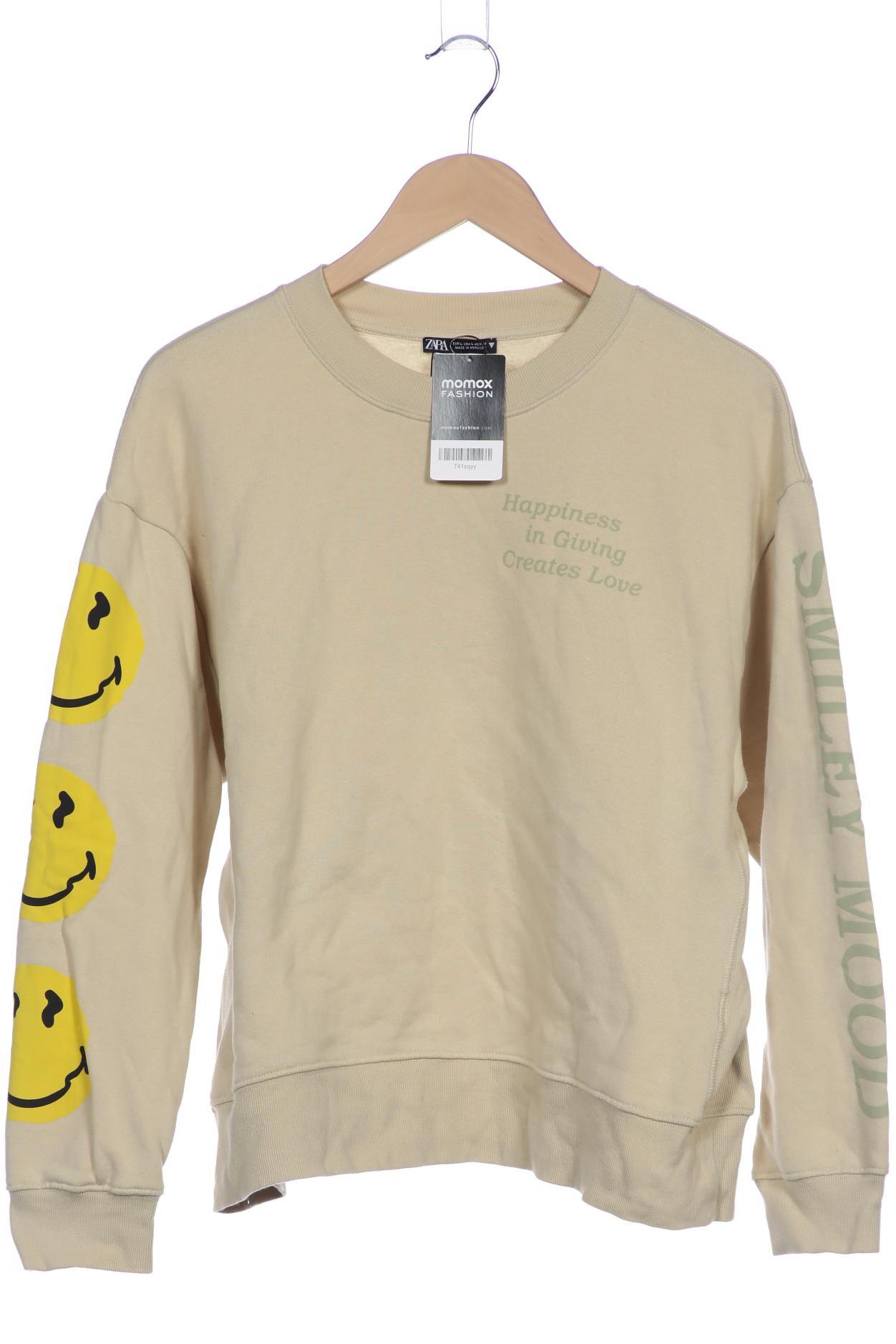 

Zara Damen Sweatshirt, beige, Gr. 42