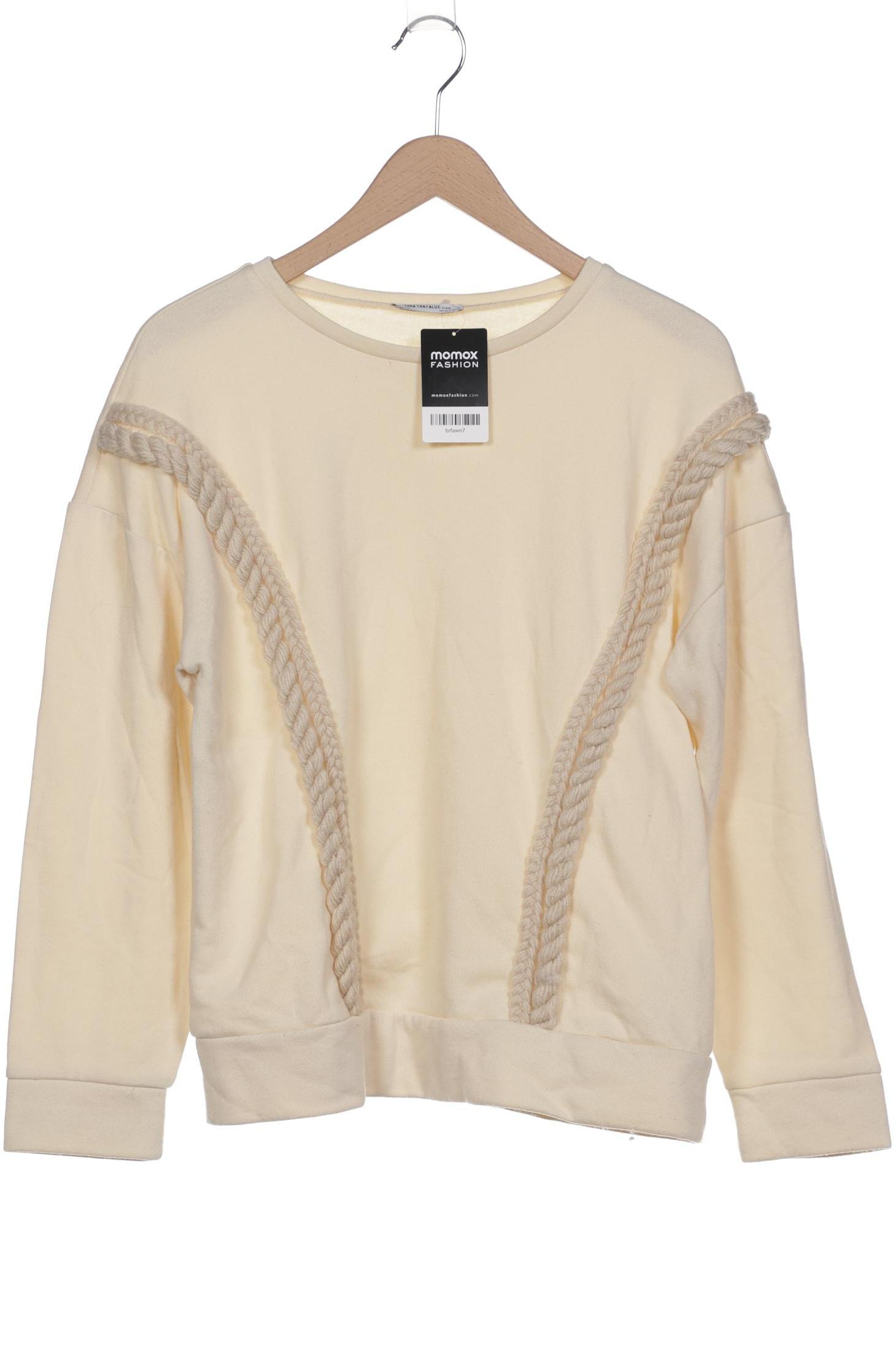 

Zara Damen Sweatshirt, cremeweiß, Gr. 36