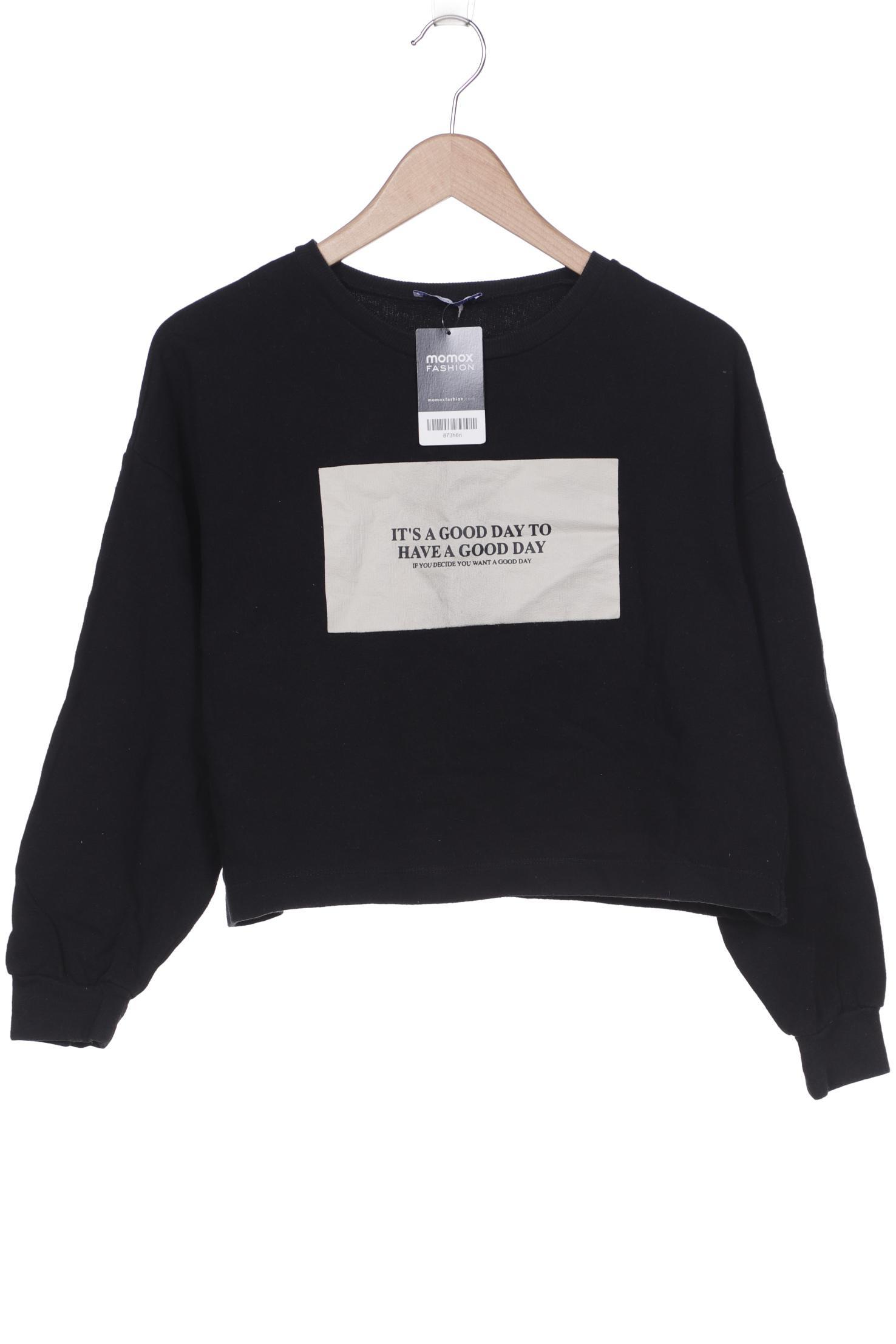 

ZARA Damen Sweatshirt, schwarz
