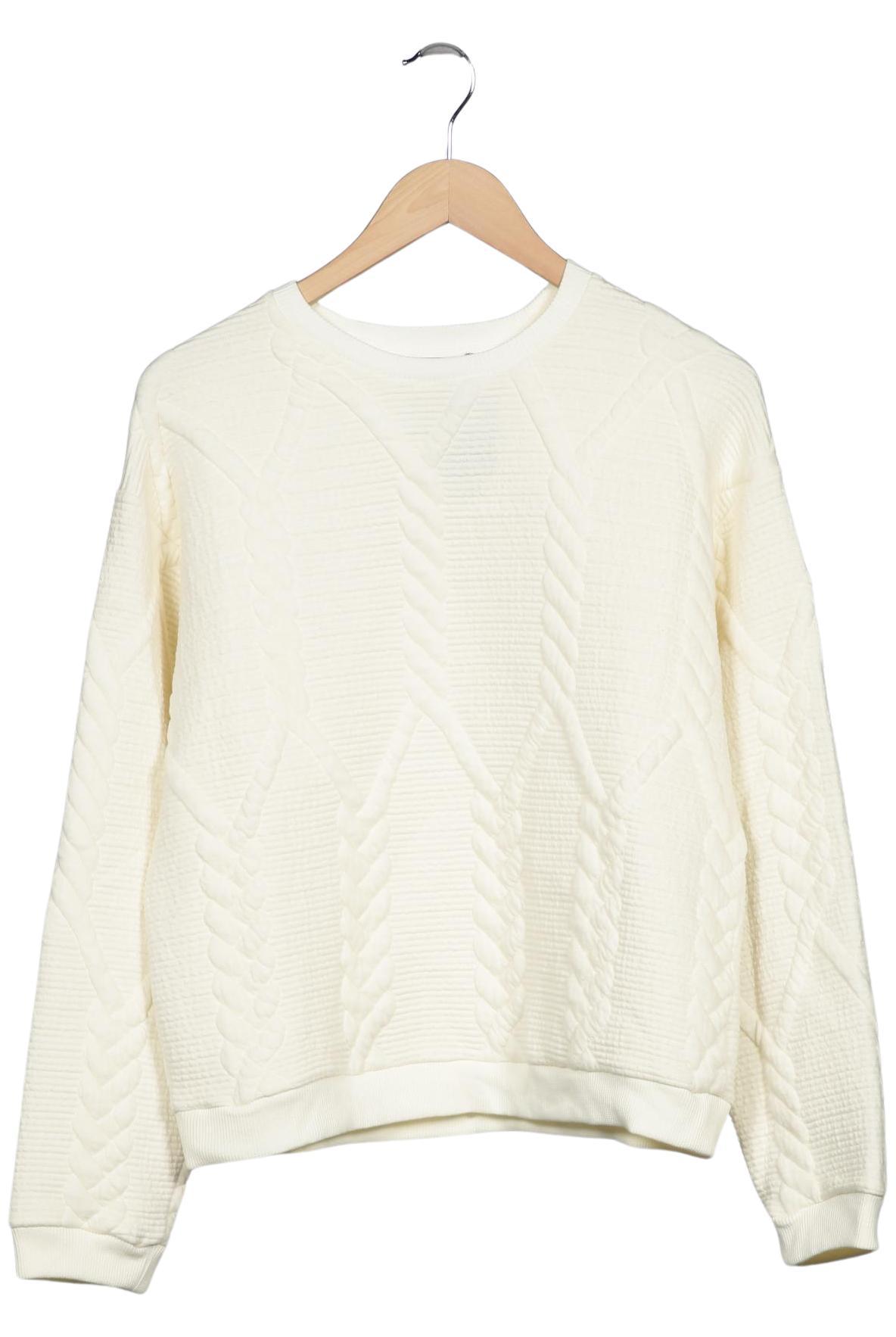 

Zara Damen Sweatshirt, cremeweiß, Gr. 38