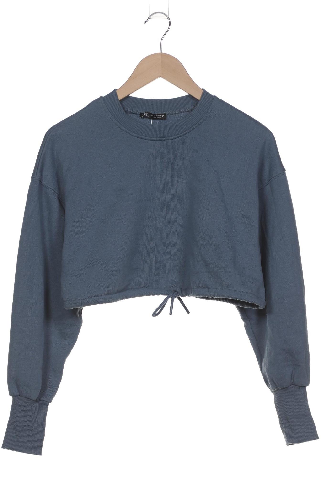 

Zara Damen Sweatshirt, blau, Gr. 38