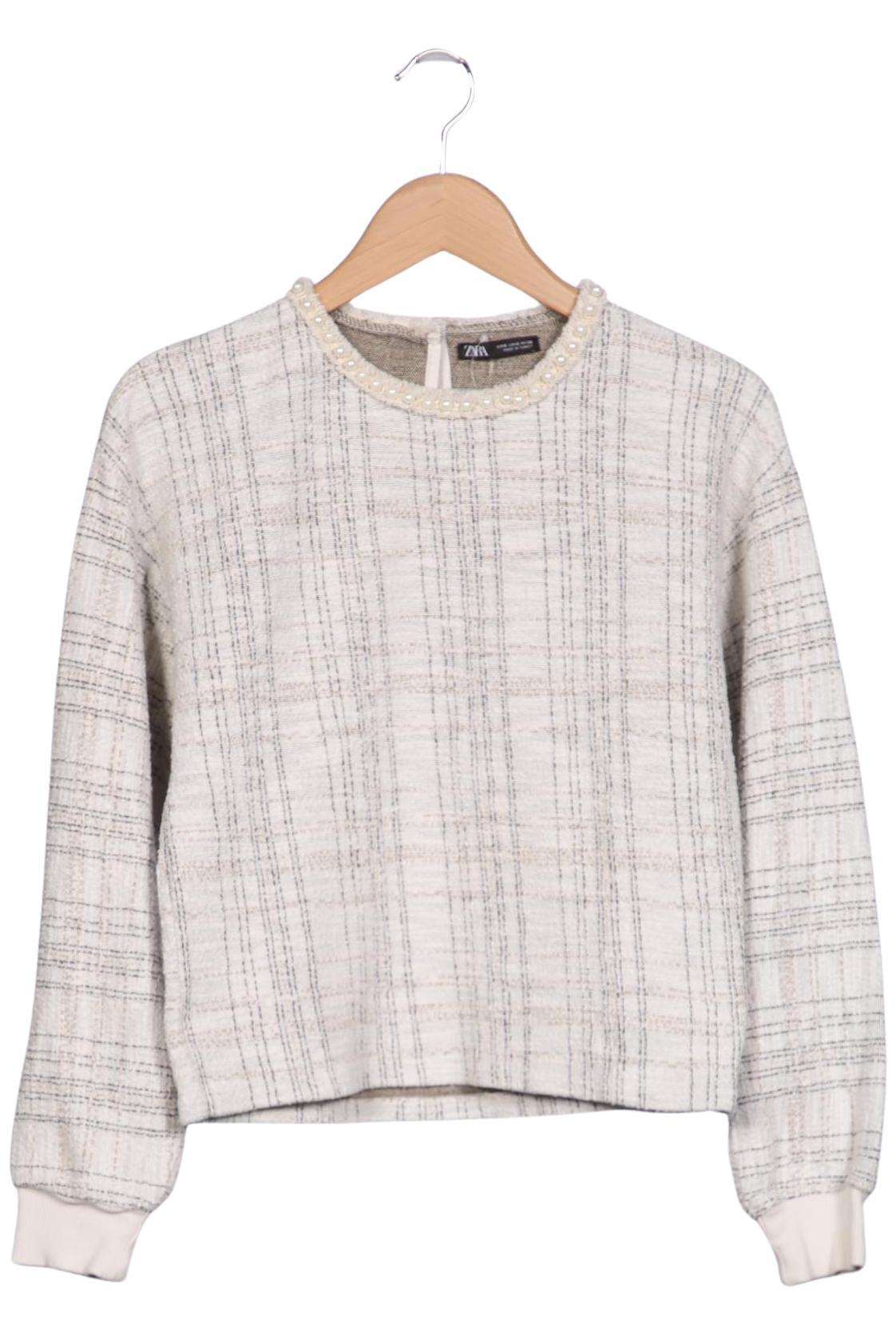 

Zara Damen Sweatshirt, beige, Gr. 36