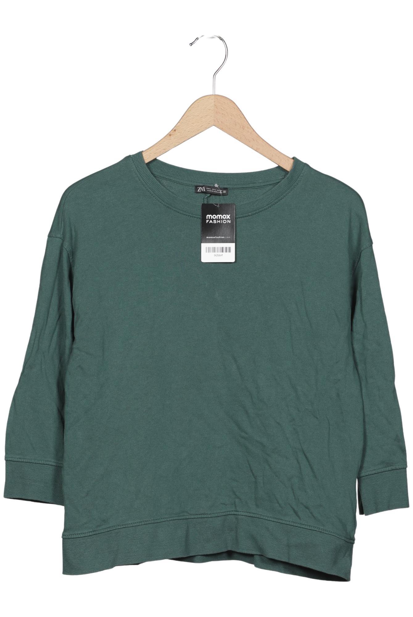 

Zara Damen Sweatshirt, grün, Gr. 42