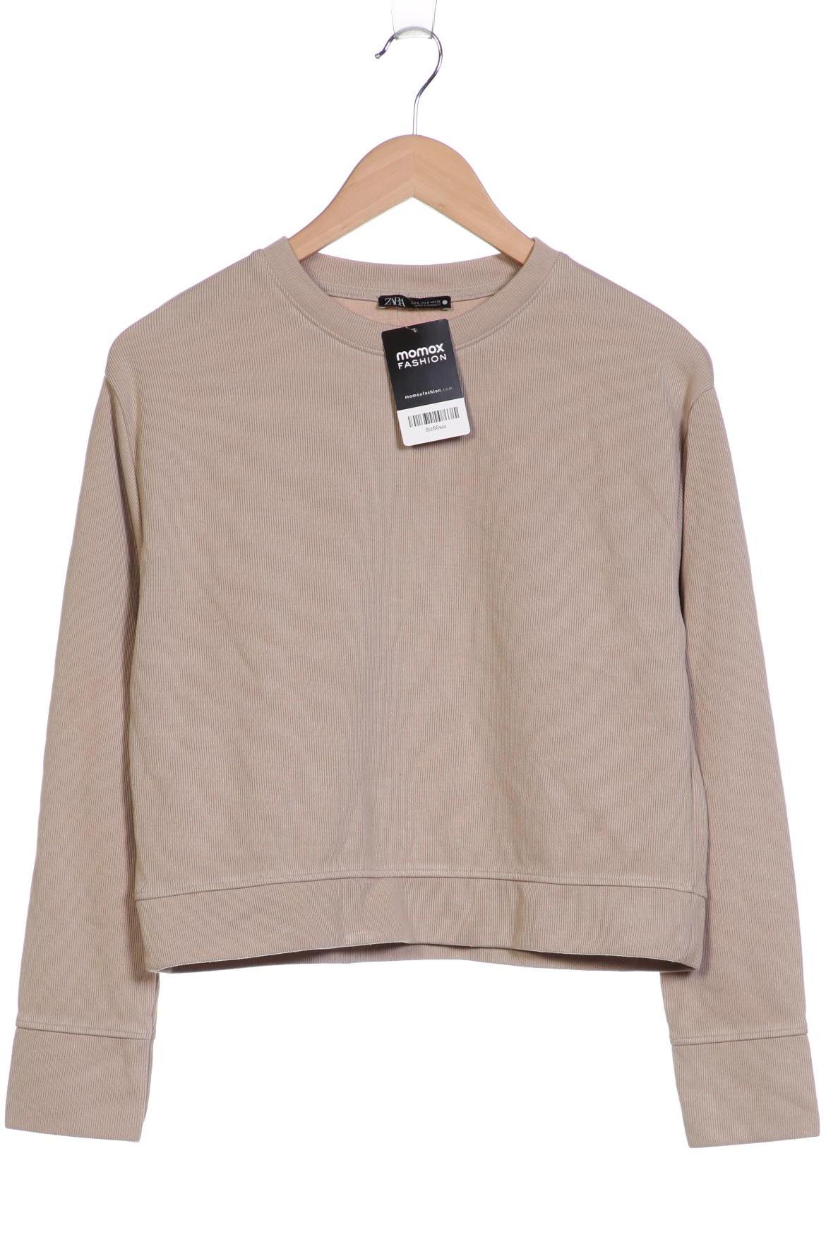 

Zara Damen Sweatshirt, beige, Gr. 36