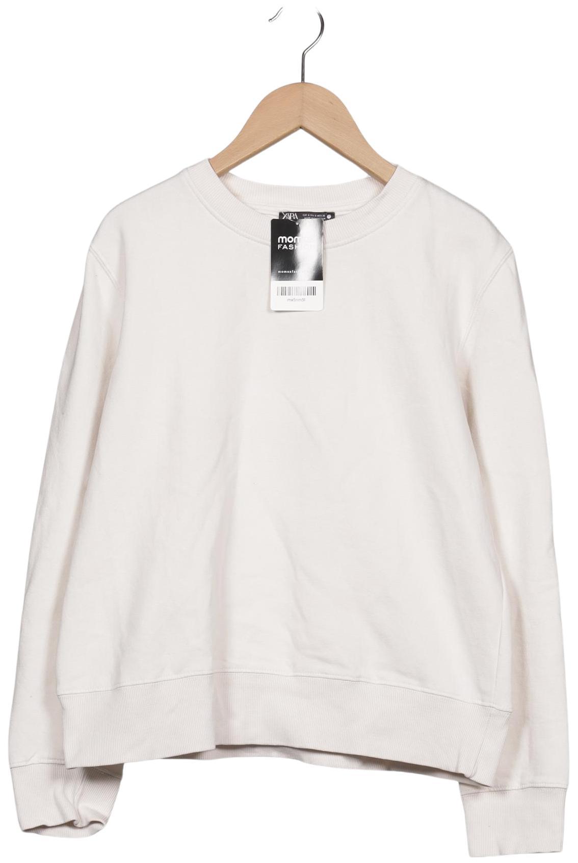 

Zara Damen Sweatshirt, cremeweiß, Gr. 36