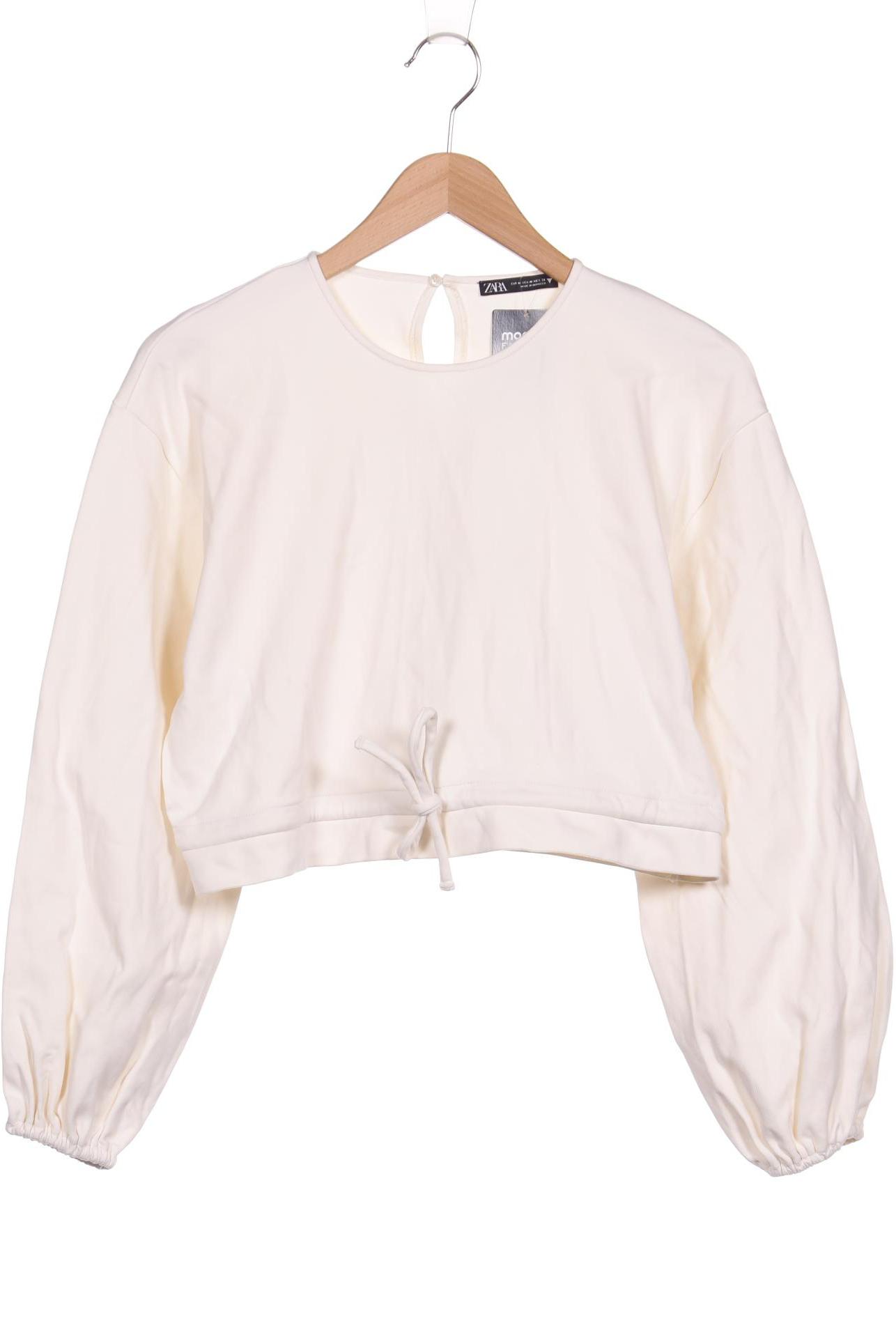 

ZARA Damen Sweatshirt, cremeweiß