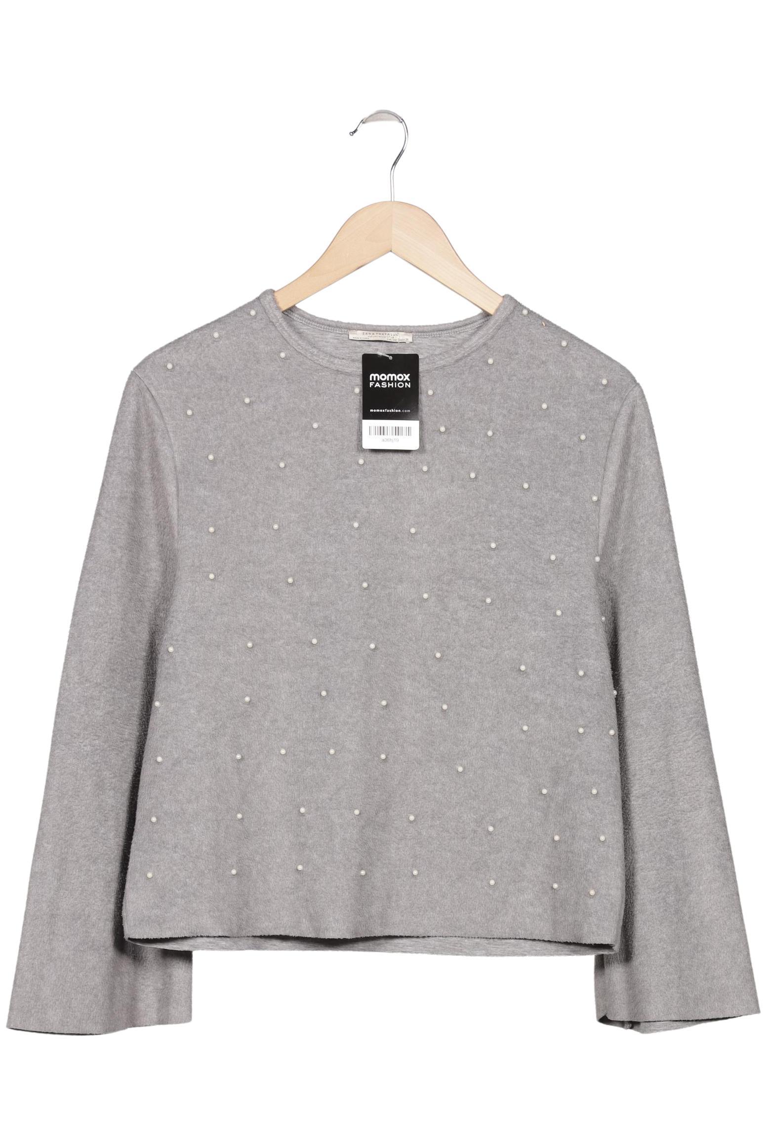

Zara Damen Sweatshirt, grau, Gr. 36