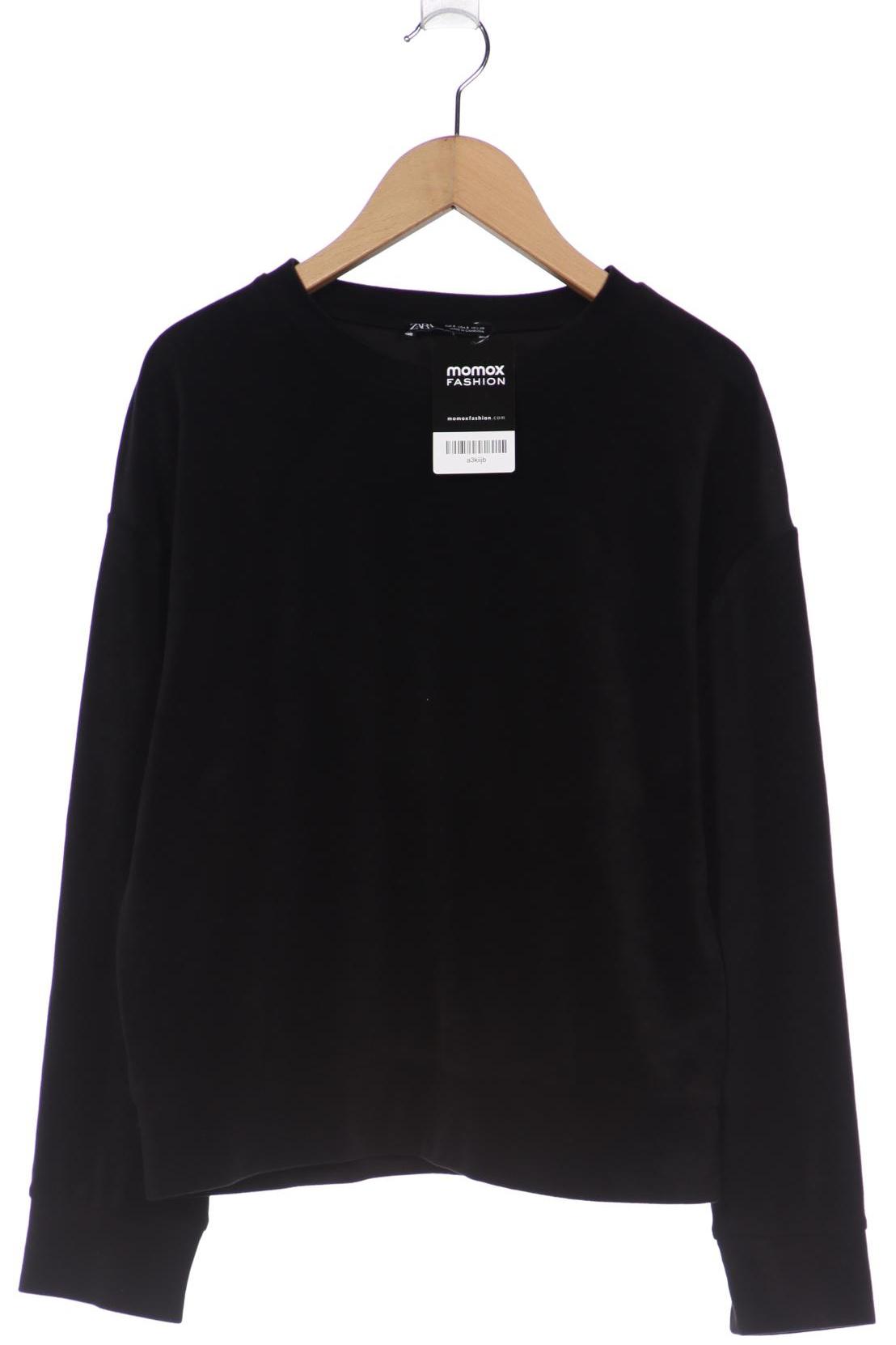 

ZARA Damen Sweatshirt, schwarz