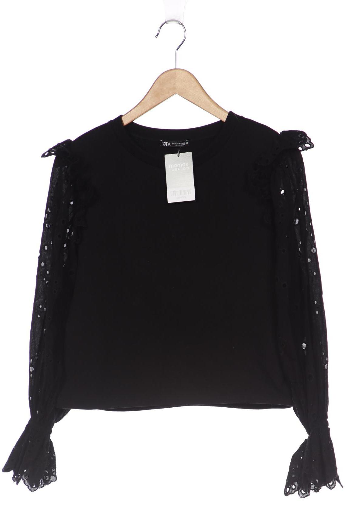 

ZARA Damen Sweatshirt, schwarz