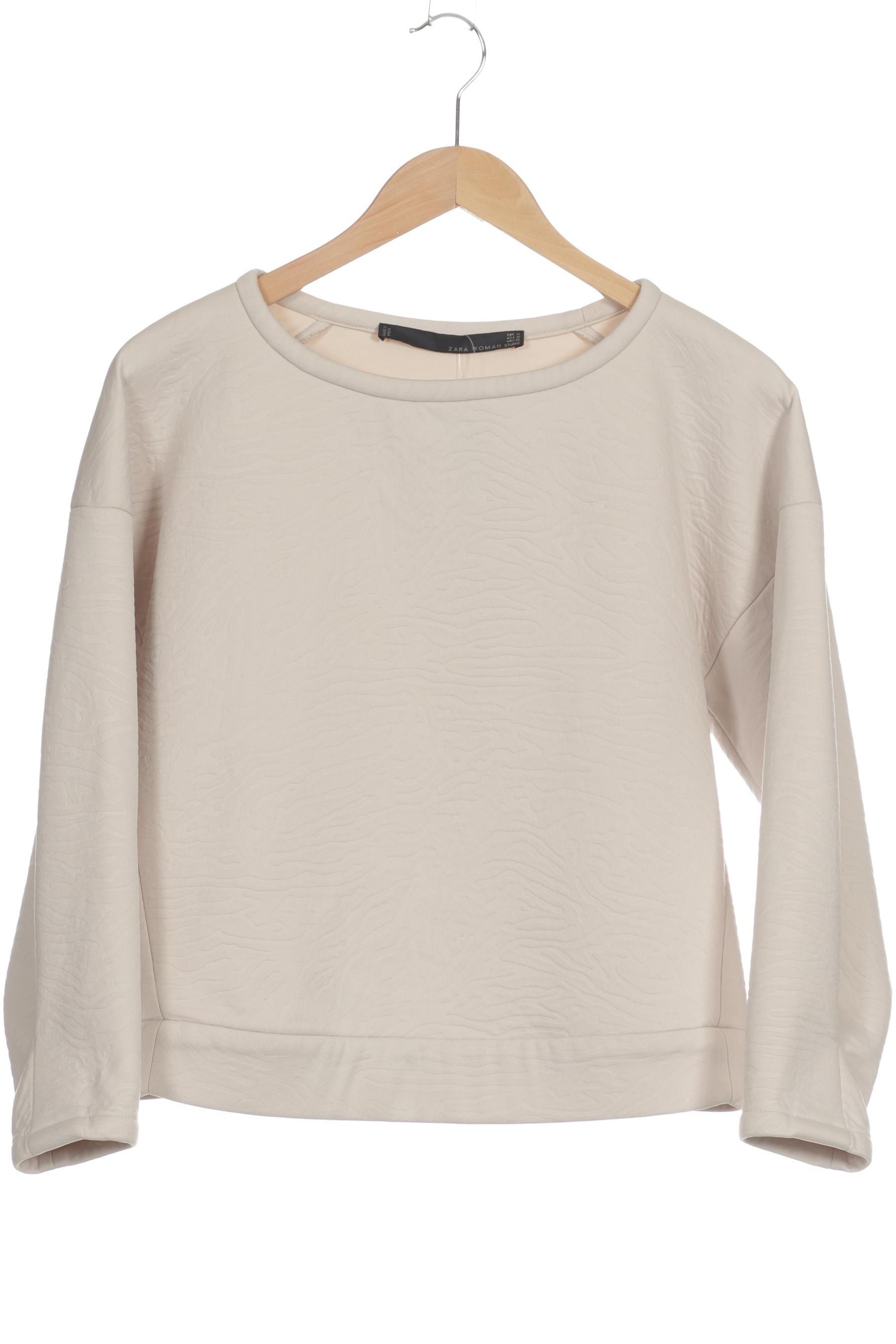 

Zara Damen Sweatshirt, beige, Gr. 38