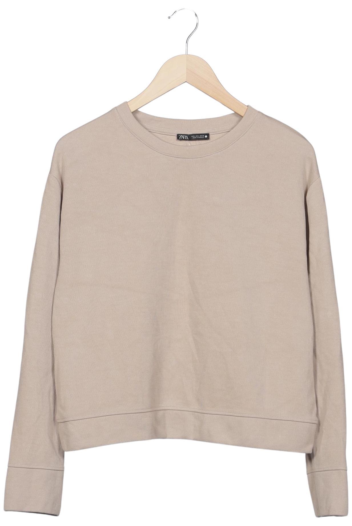 

Zara Damen Sweatshirt, beige, Gr. 42