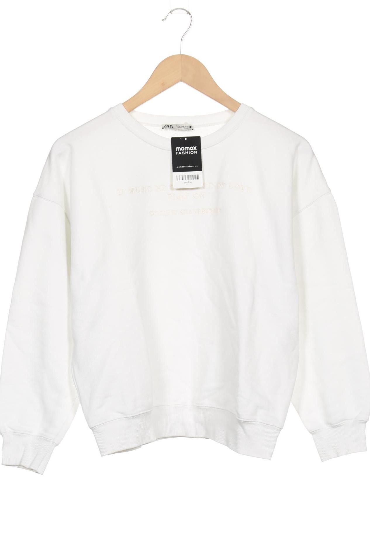 

ZARA Damen Sweatshirt, weiß