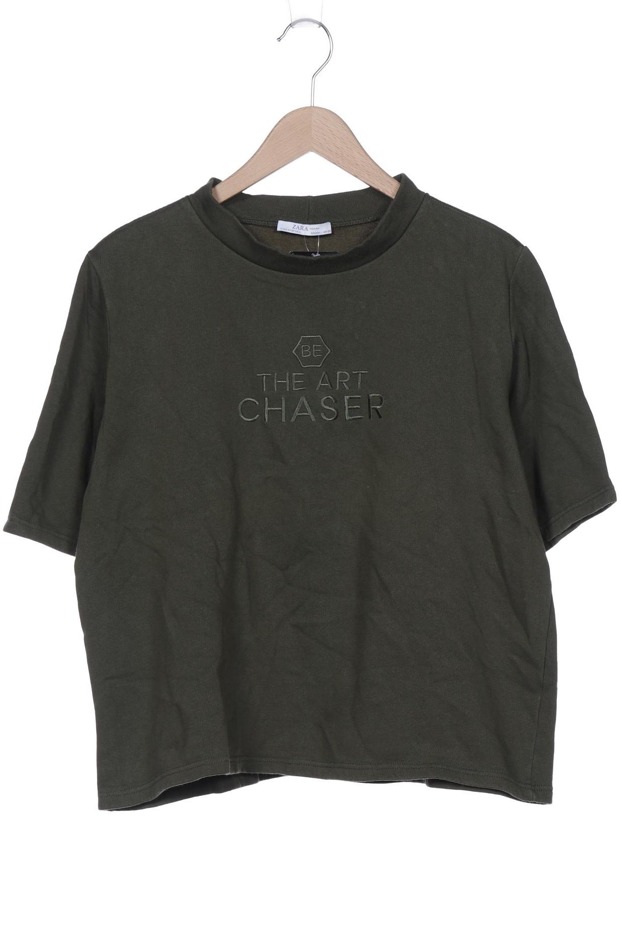 

Zara Damen Sweatshirt, grün, Gr. 42