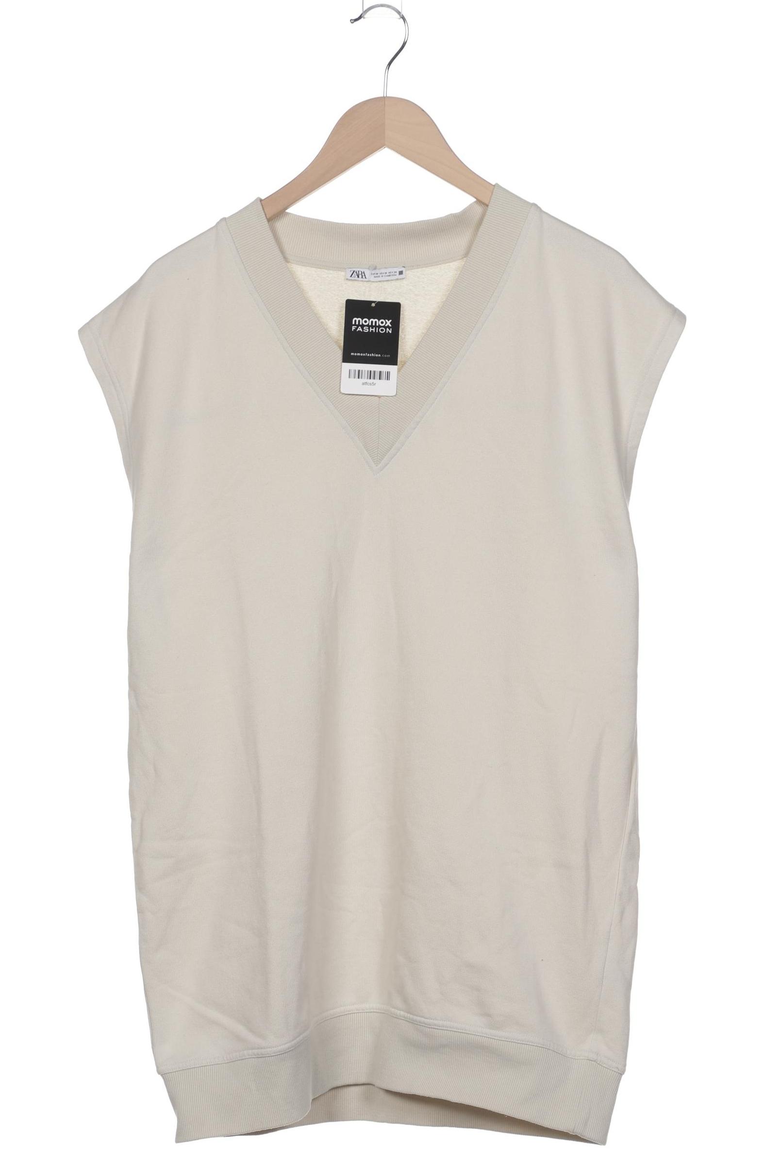 

Zara Damen Sweatshirt, cremeweiß, Gr. 38