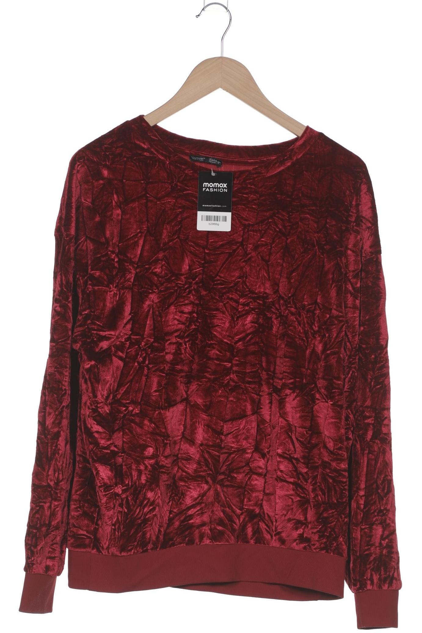 

Zara Damen Sweatshirt, bordeaux, Gr. 38