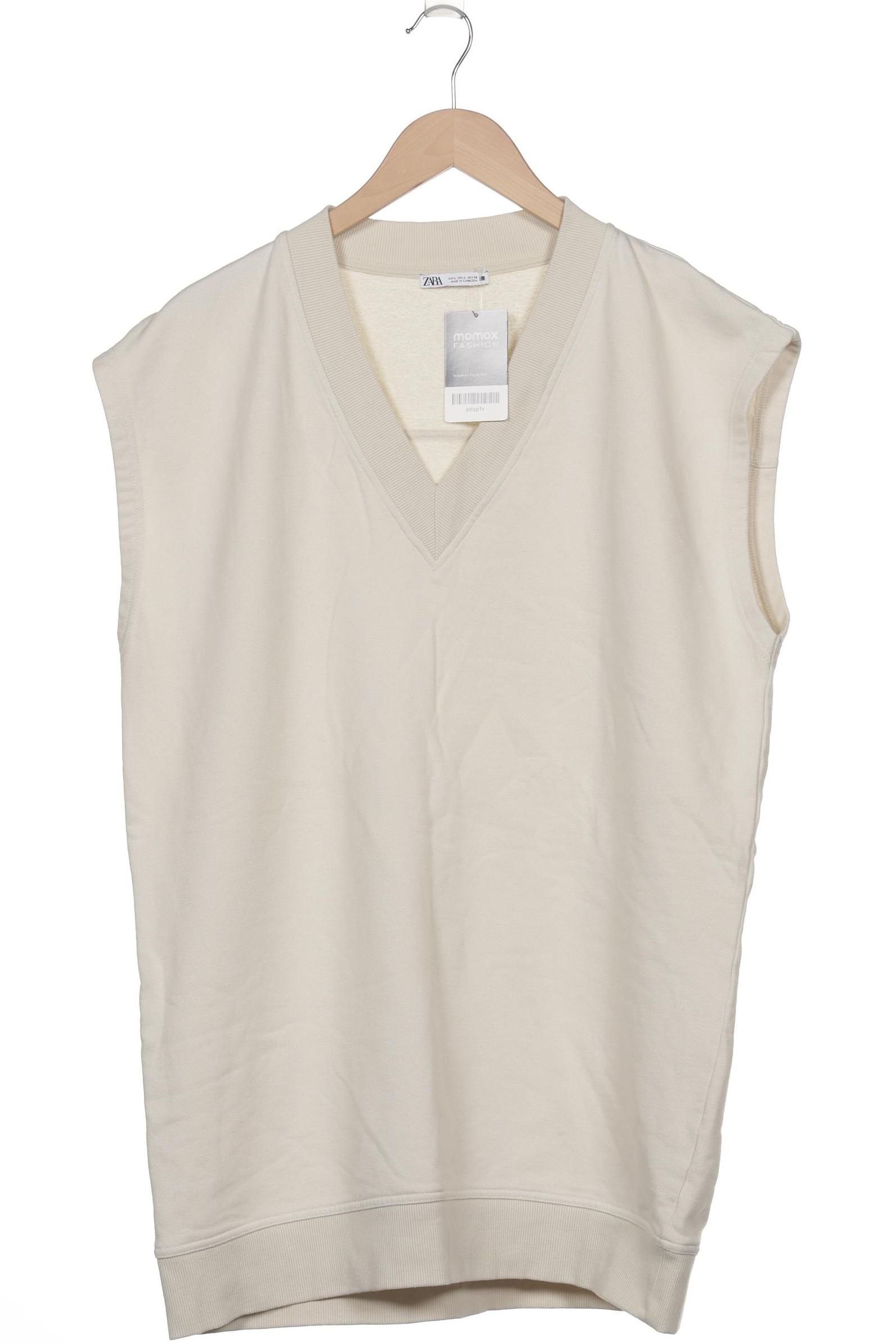 

Zara Damen Sweatshirt, cremeweiß, Gr. 42