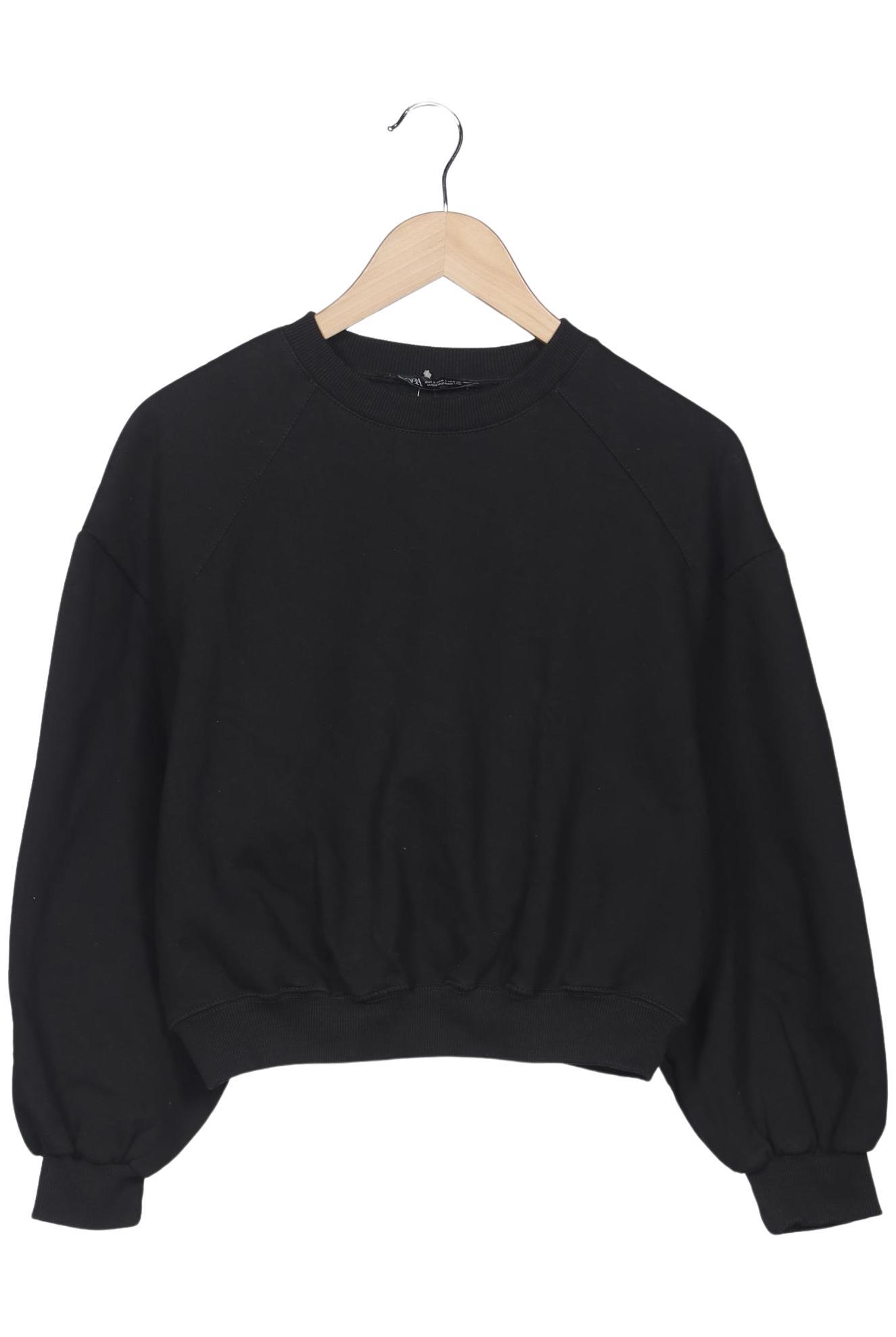 

Zara Damen Sweatshirt, schwarz, Gr. 36