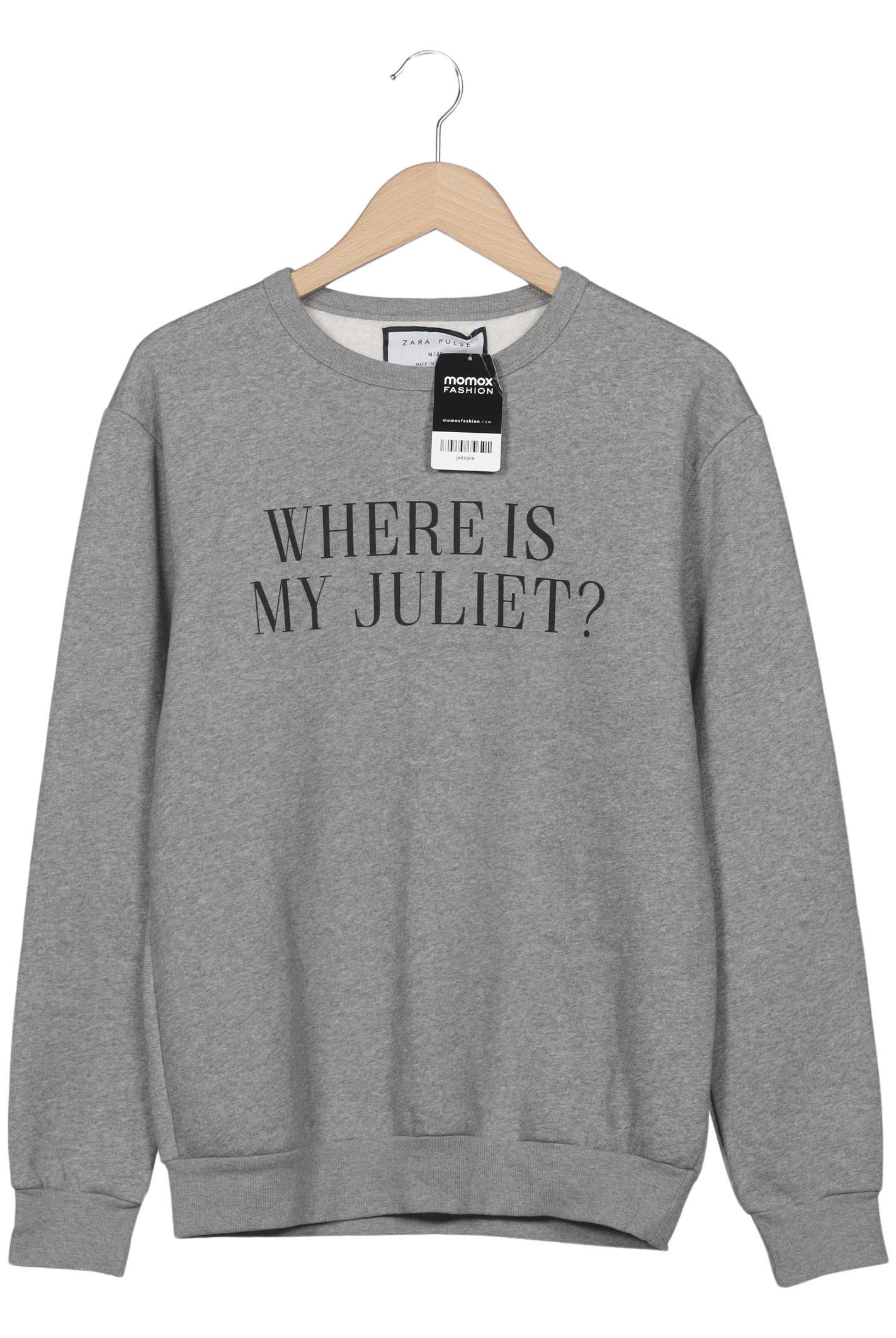 

Zara Damen Sweatshirt, grau, Gr. 40
