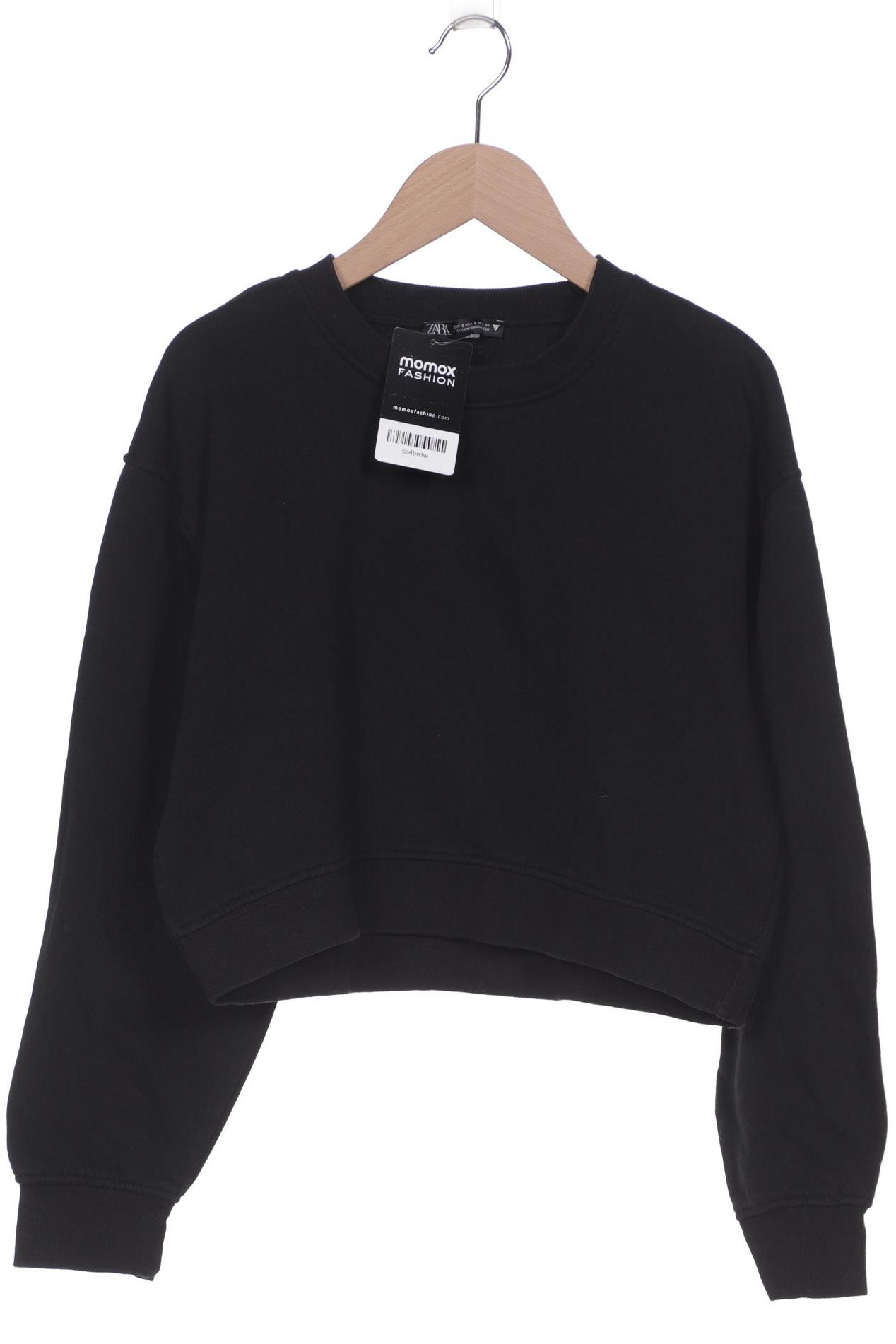 

ZARA Damen Sweatshirt, schwarz