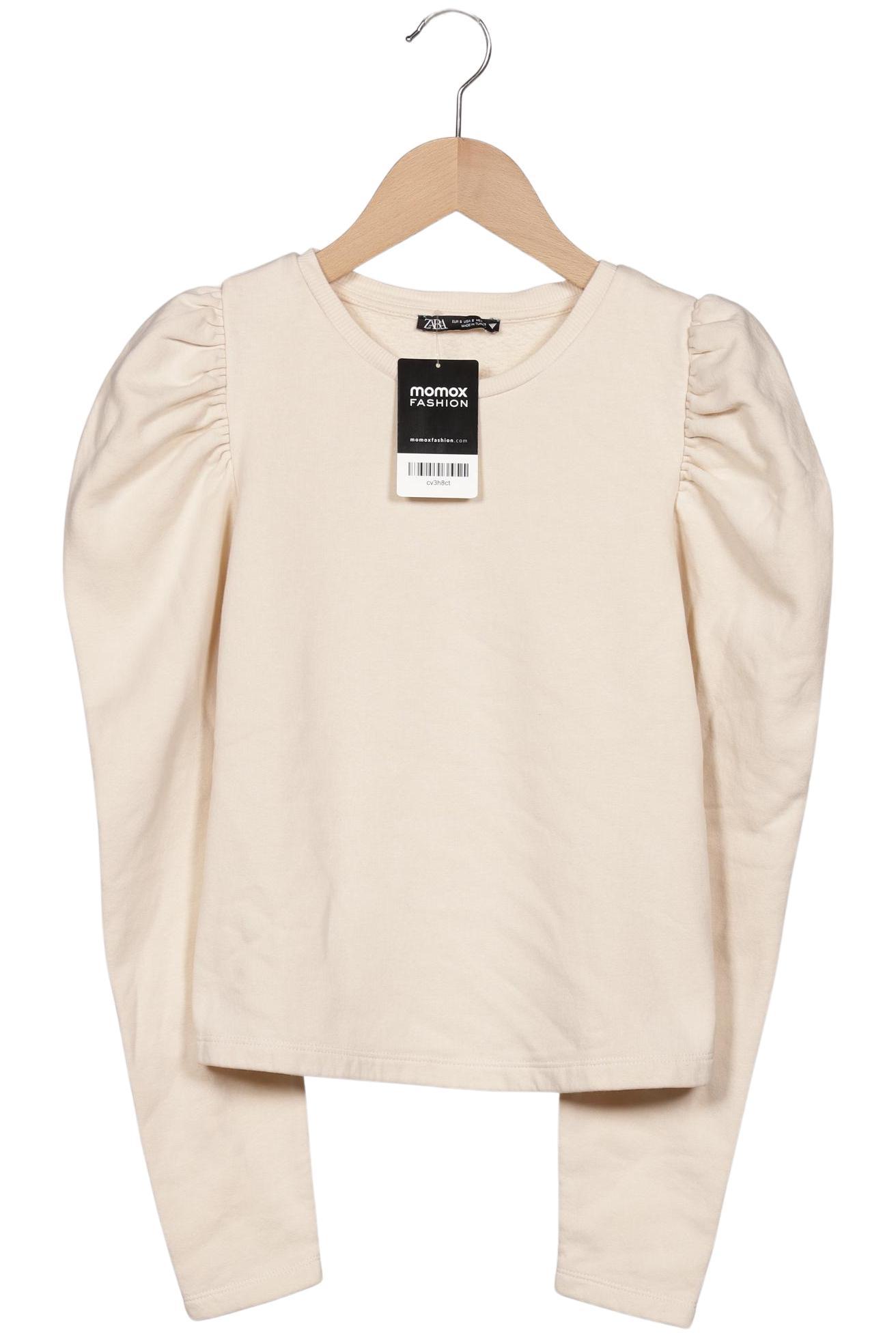 

Zara Damen Sweatshirt, cremeweiß, Gr. 36