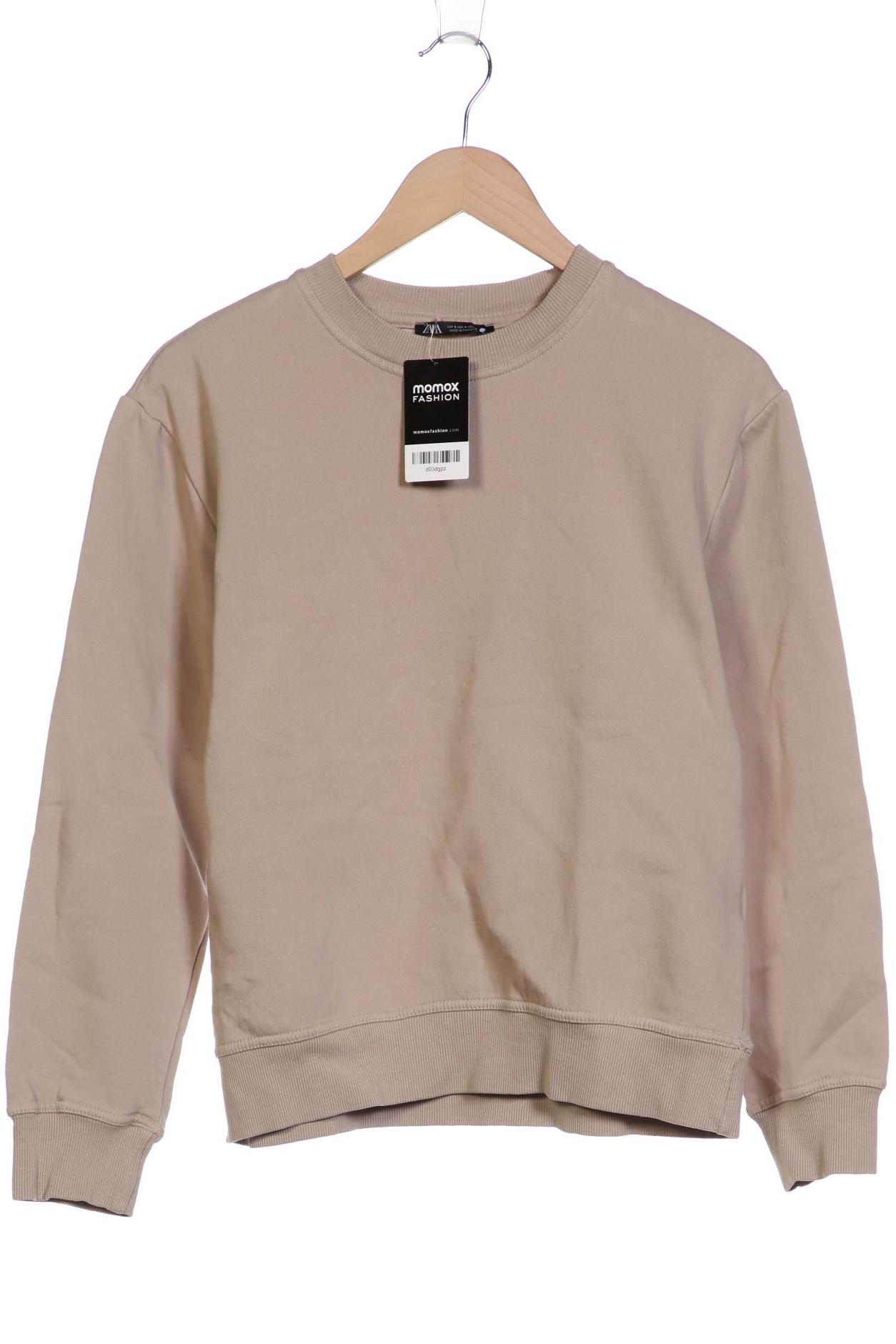 

Zara Damen Sweatshirt, beige, Gr. 36