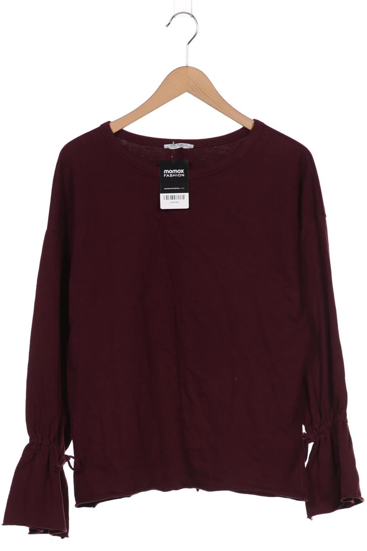 

Zara Damen Sweatshirt, bordeaux, Gr. 36