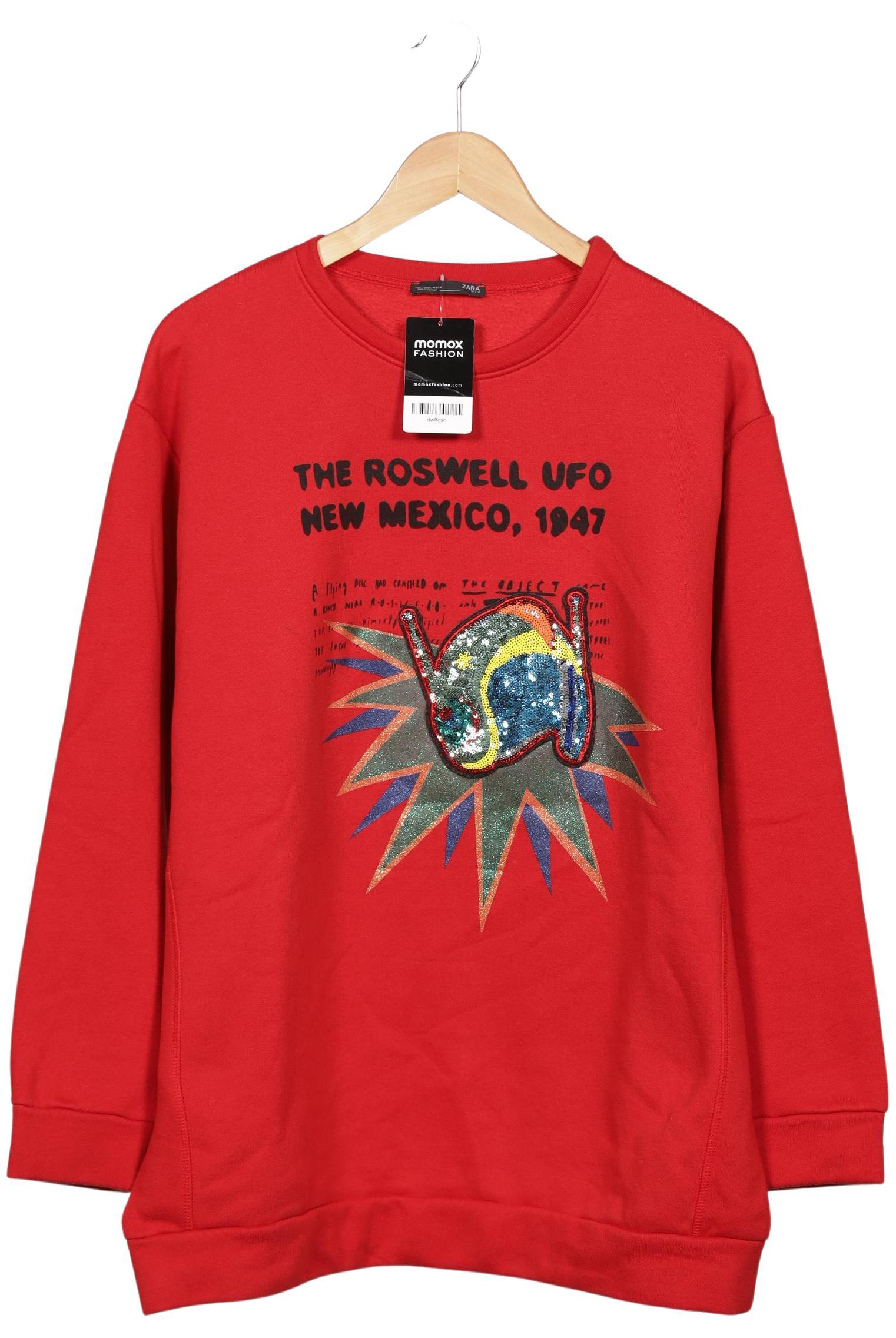 

Zara Damen Sweatshirt, rot, Gr. 42
