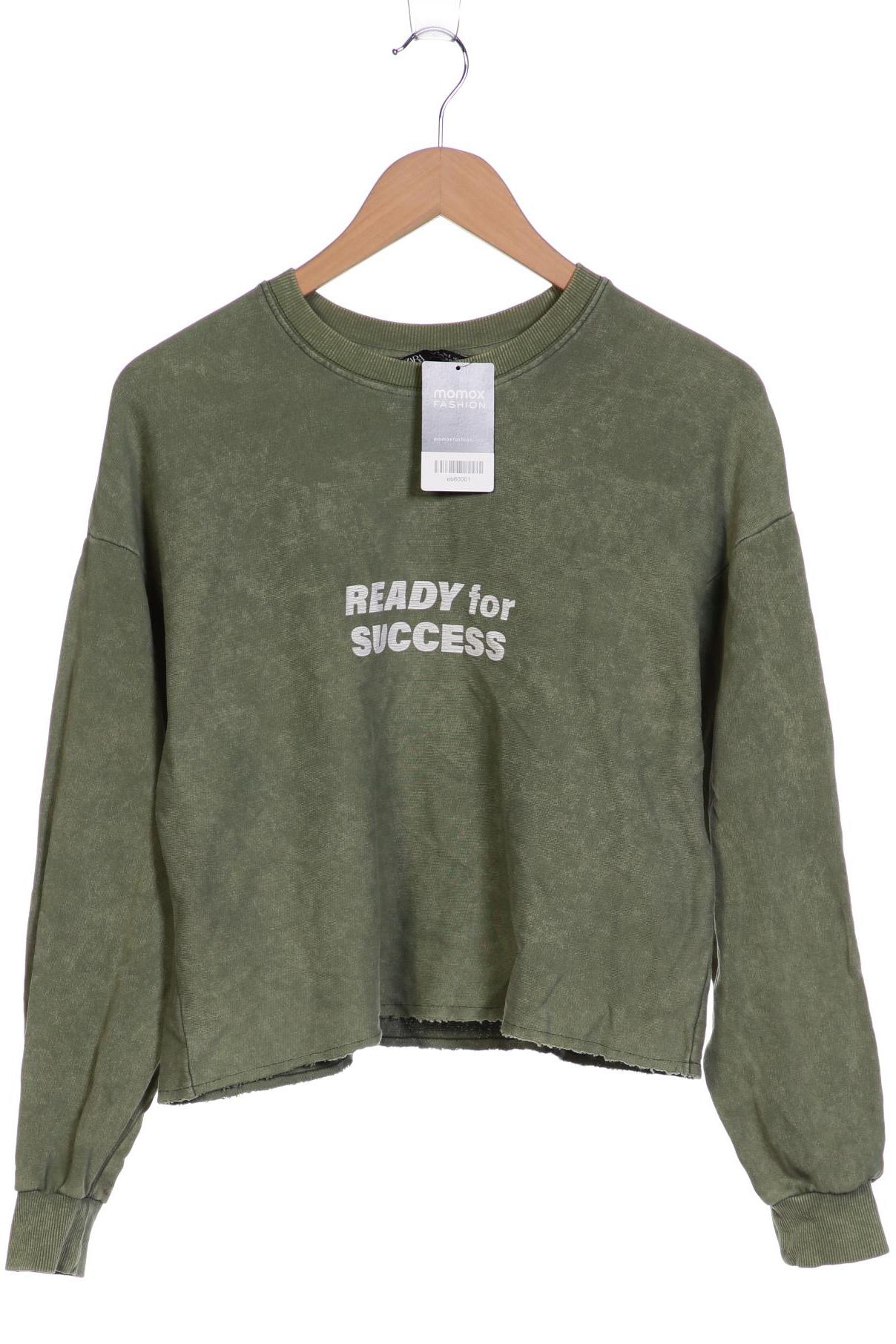 

ZARA Damen Sweatshirt, grün