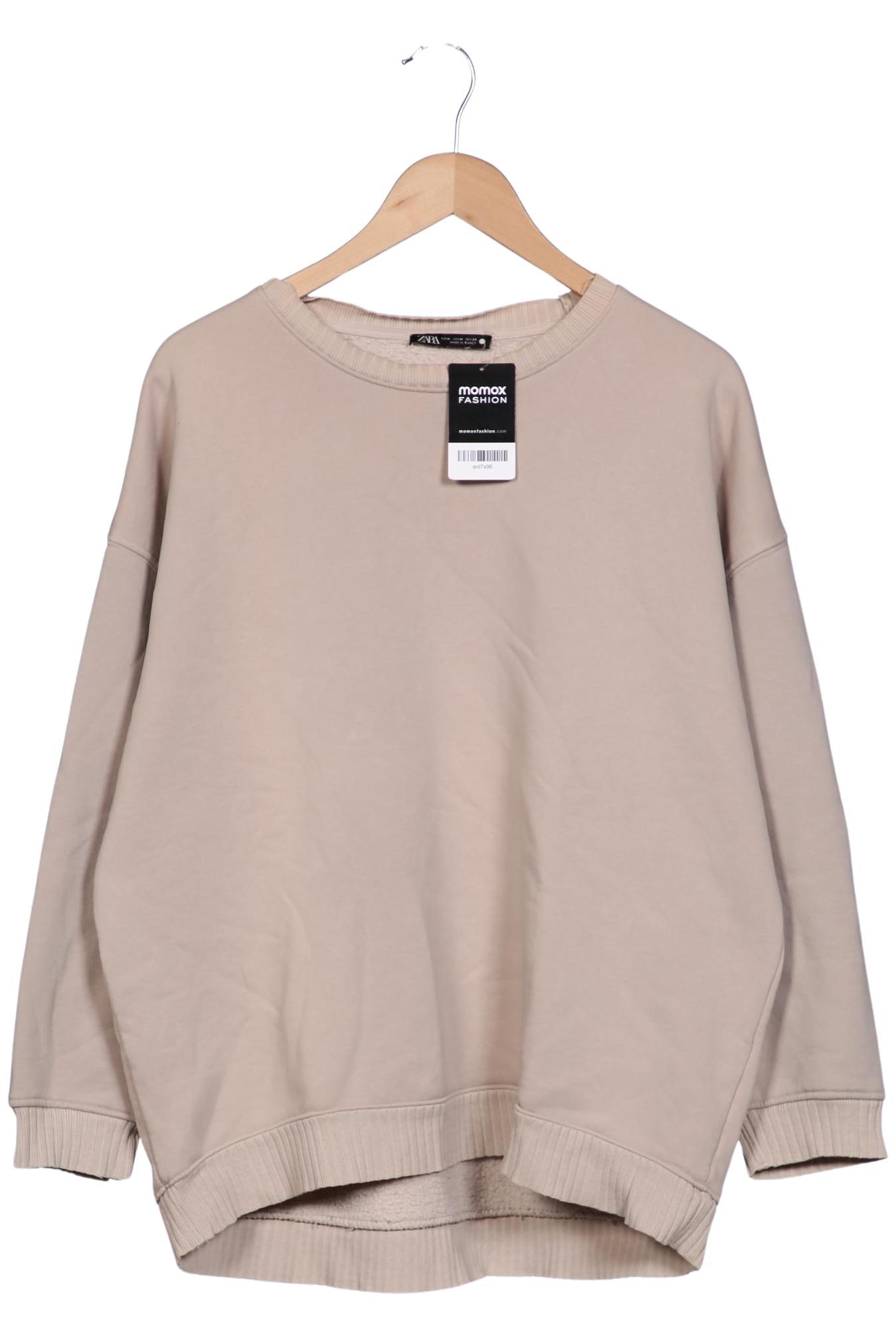 

Zara Damen Sweatshirt, beige, Gr. 38