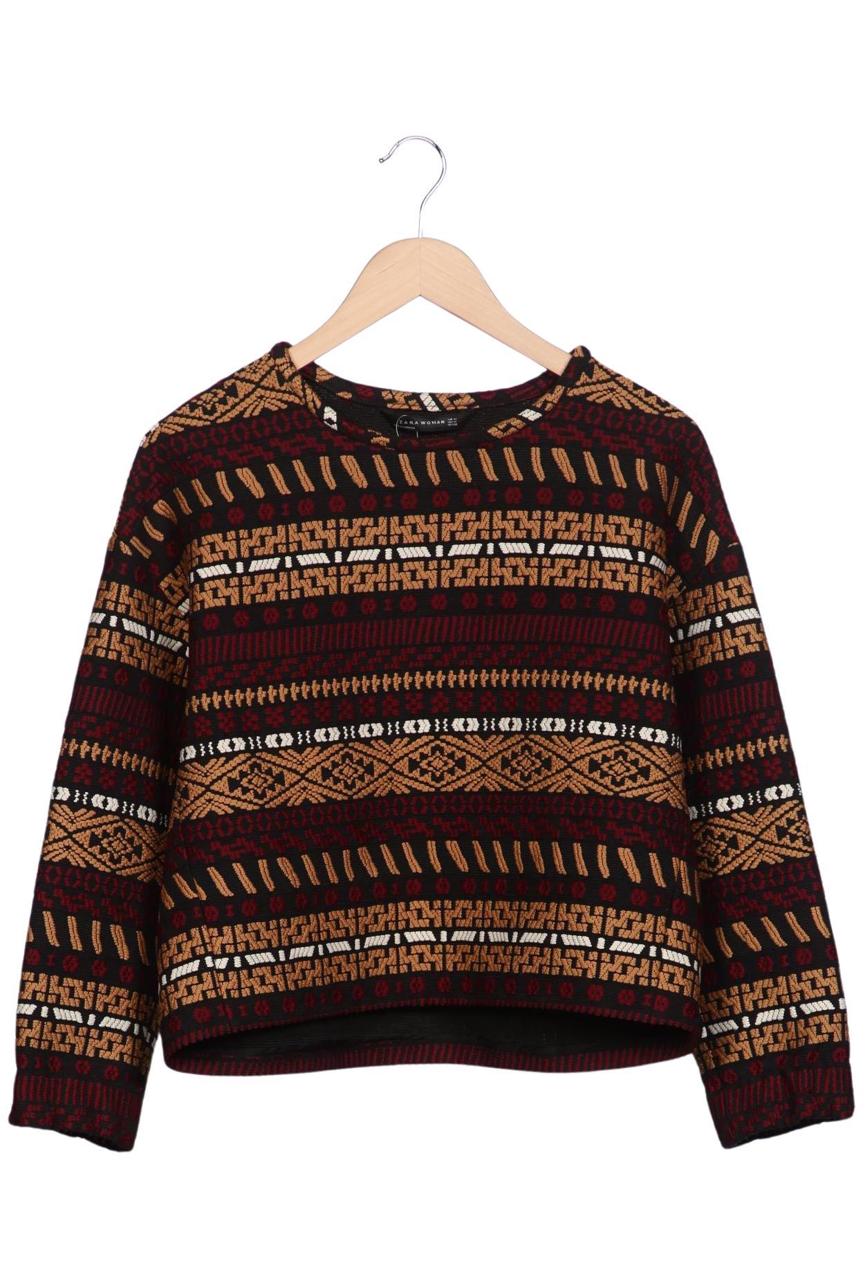 

Zara Damen Sweatshirt, mehrfarbig, Gr. 38