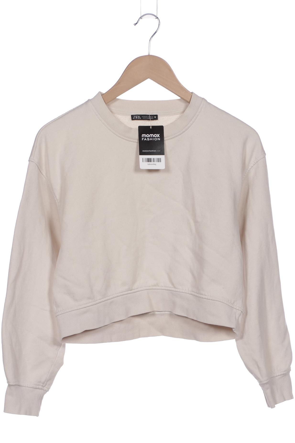 

Zara Damen Sweatshirt, cremeweiß, Gr. 38
