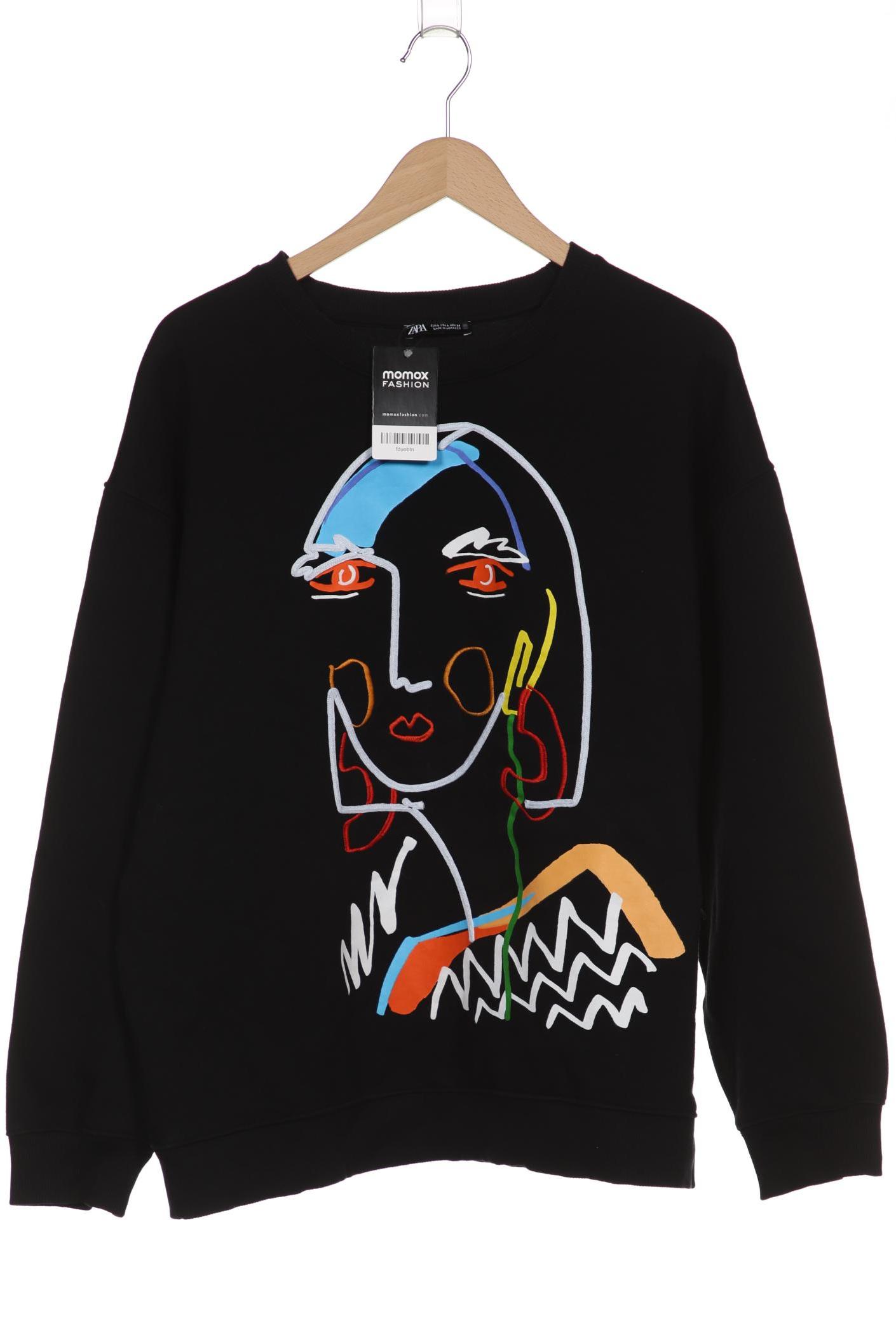 

ZARA Damen Sweatshirt, schwarz