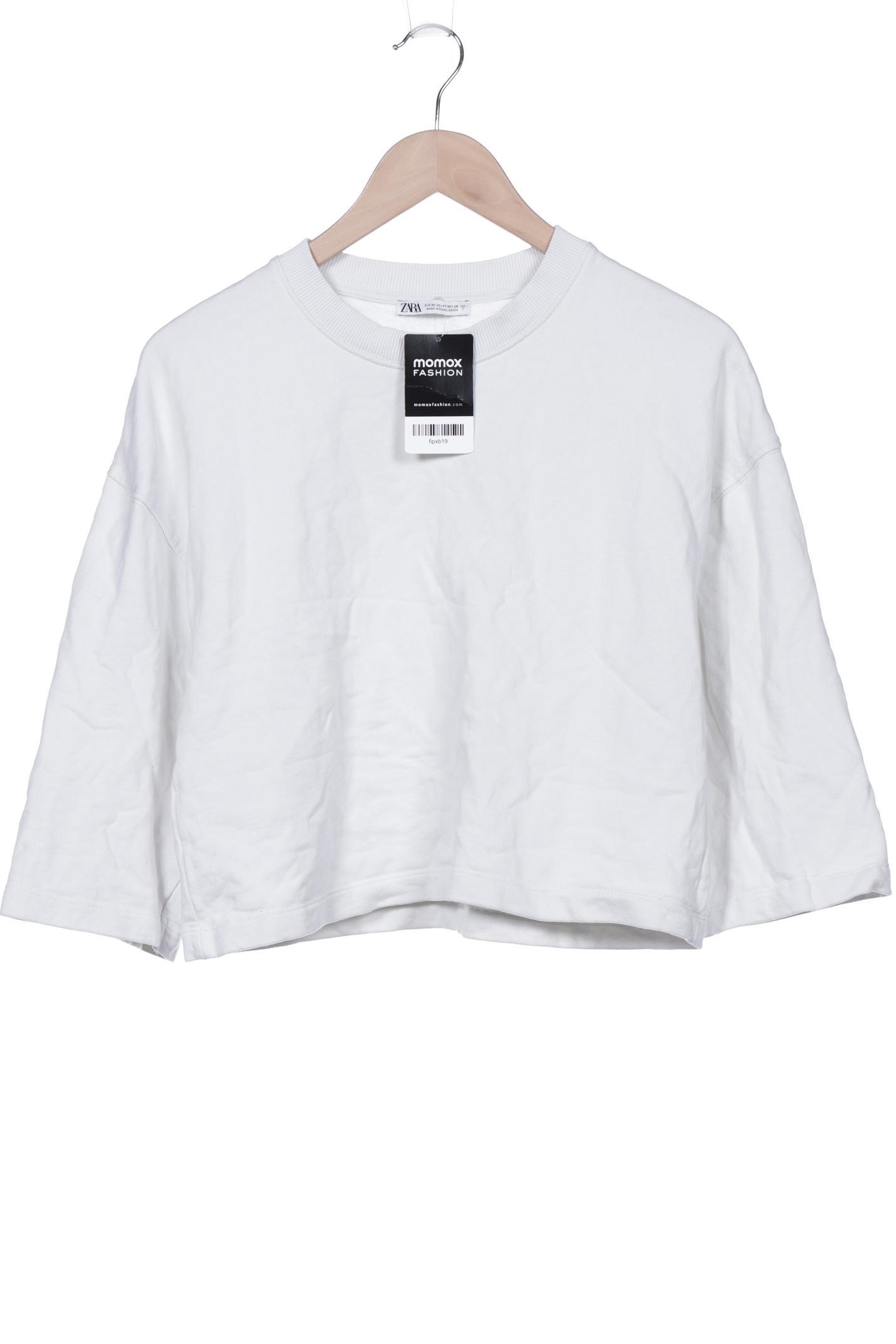 

Zara Damen Sweatshirt, weiß, Gr. 38