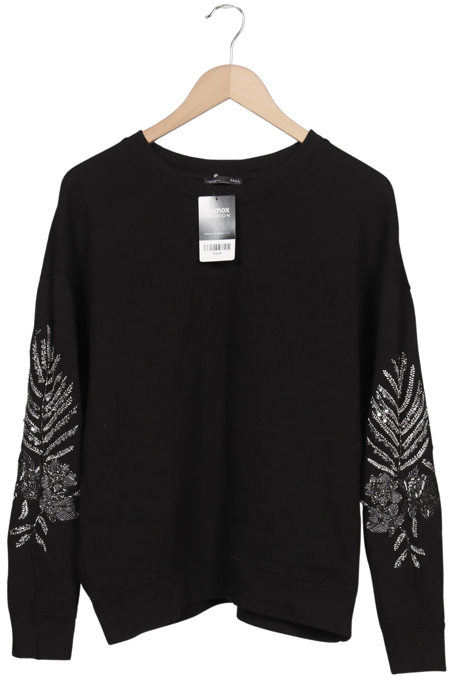 

Zara Damen Sweatshirt, schwarz, Gr. 38