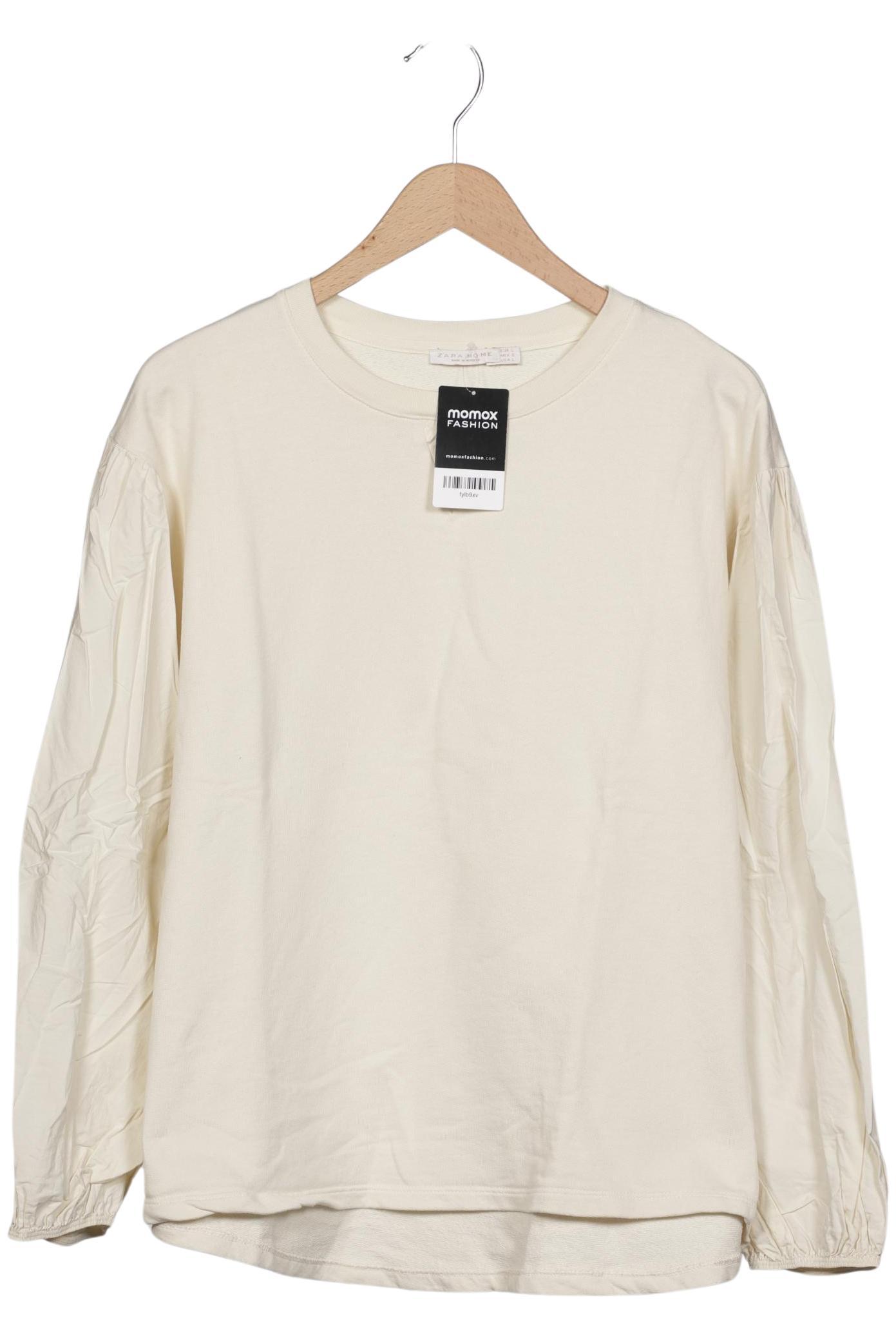 

Zara Damen Sweatshirt, cremeweiß, Gr. 42