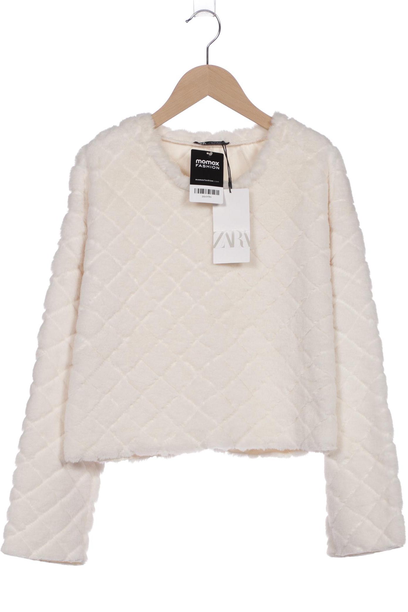 

Zara Damen Sweatshirt, cremeweiß, Gr. 38
