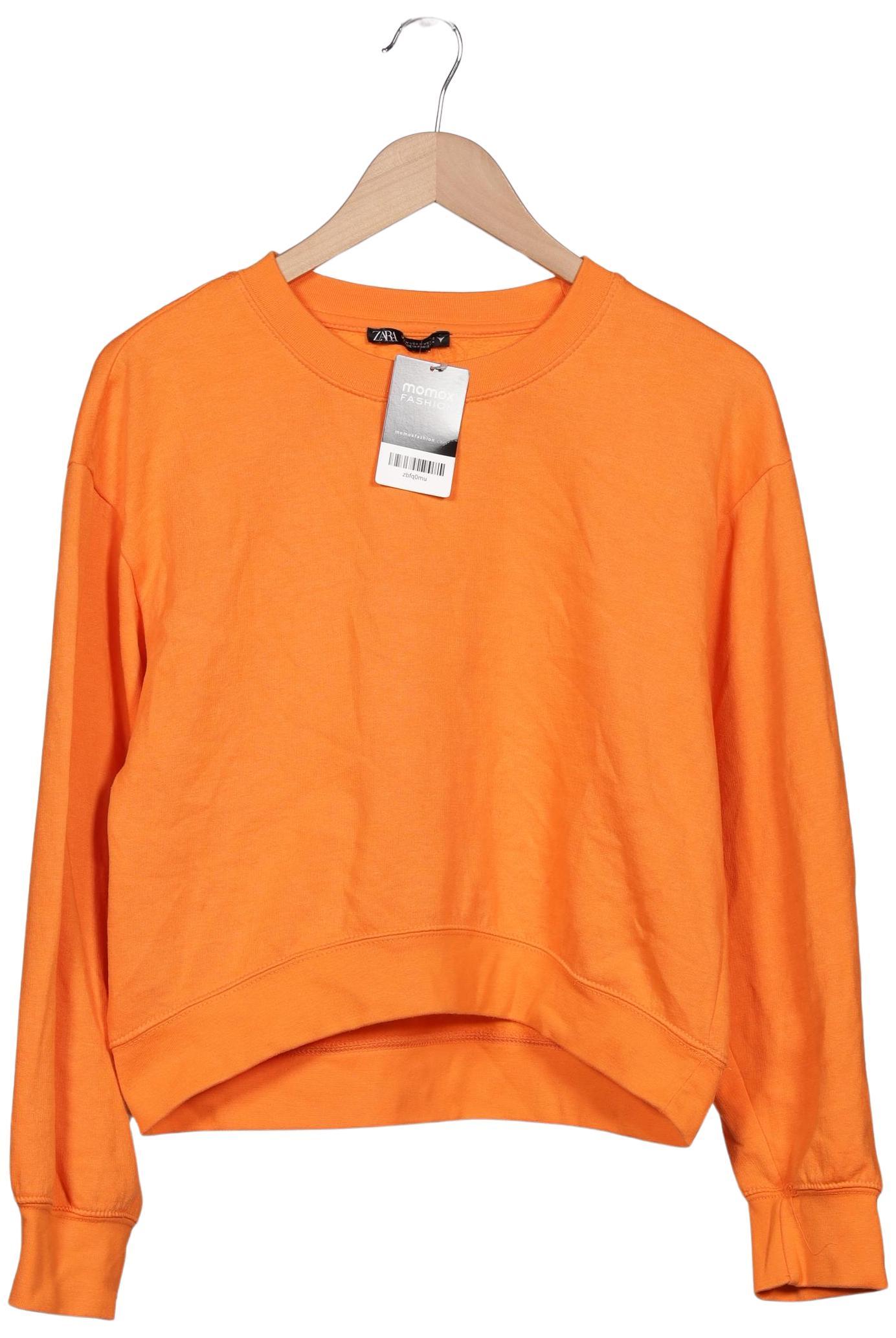 

Zara Damen Sweatshirt, orange, Gr. 38