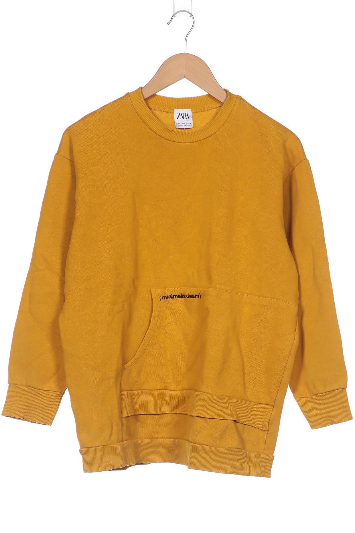 

Zara Damen Sweatshirt, gelb, Gr. 38
