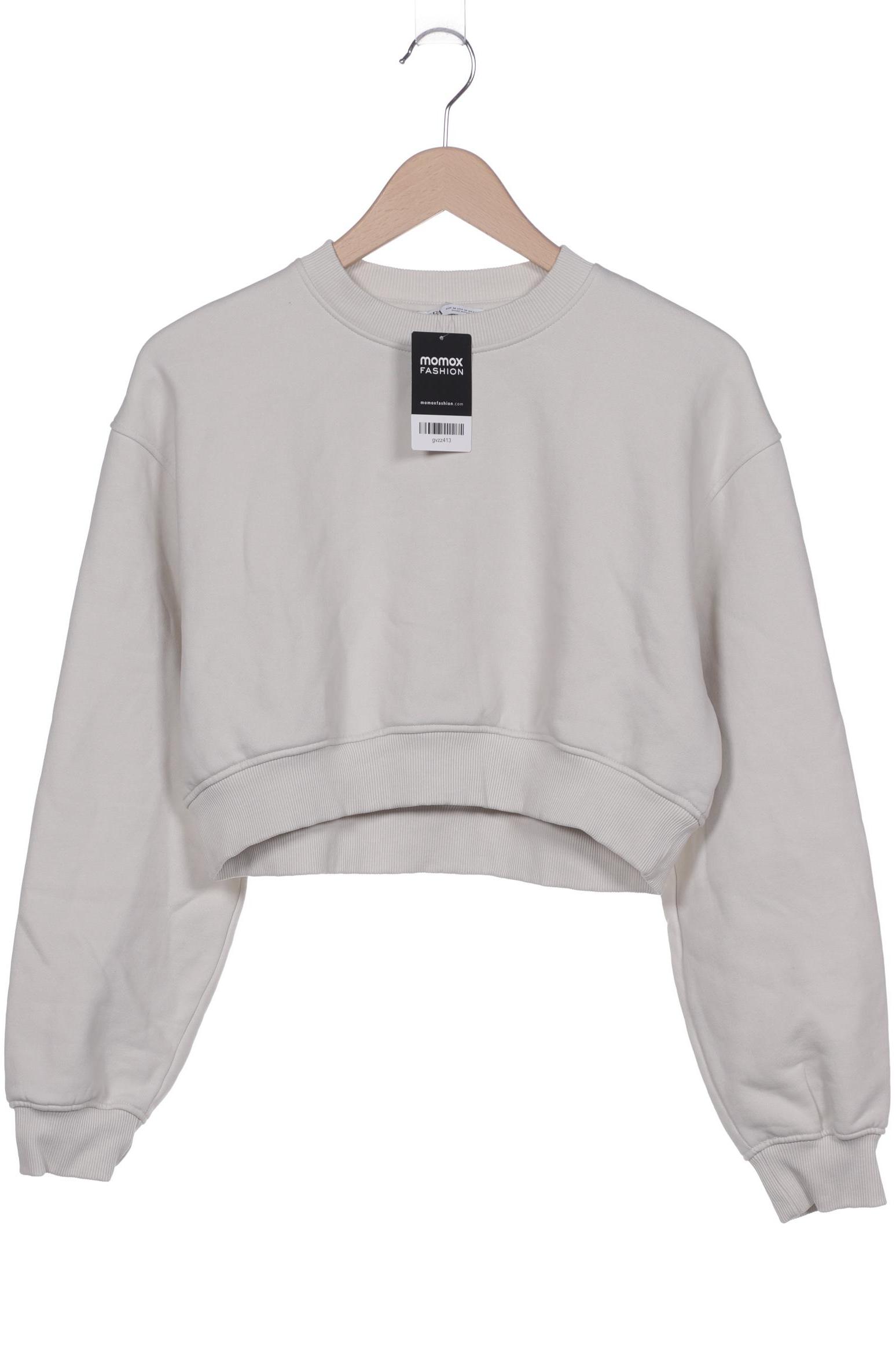 

Zara Damen Sweatshirt, cremeweiß, Gr. 38