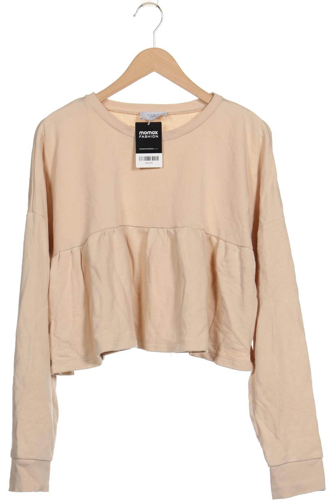 

Zara Damen Sweatshirt, beige, Gr. 42