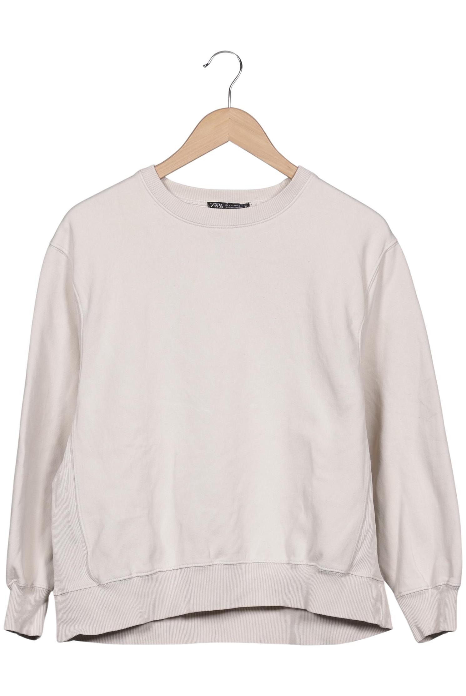 

Zara Damen Sweatshirt, beige, Gr. 38