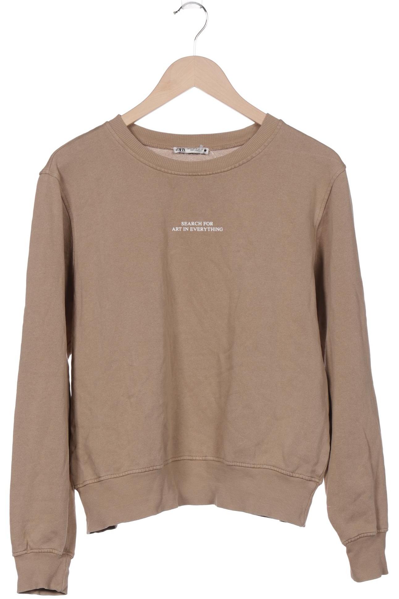 

ZARA Damen Sweatshirt, beige