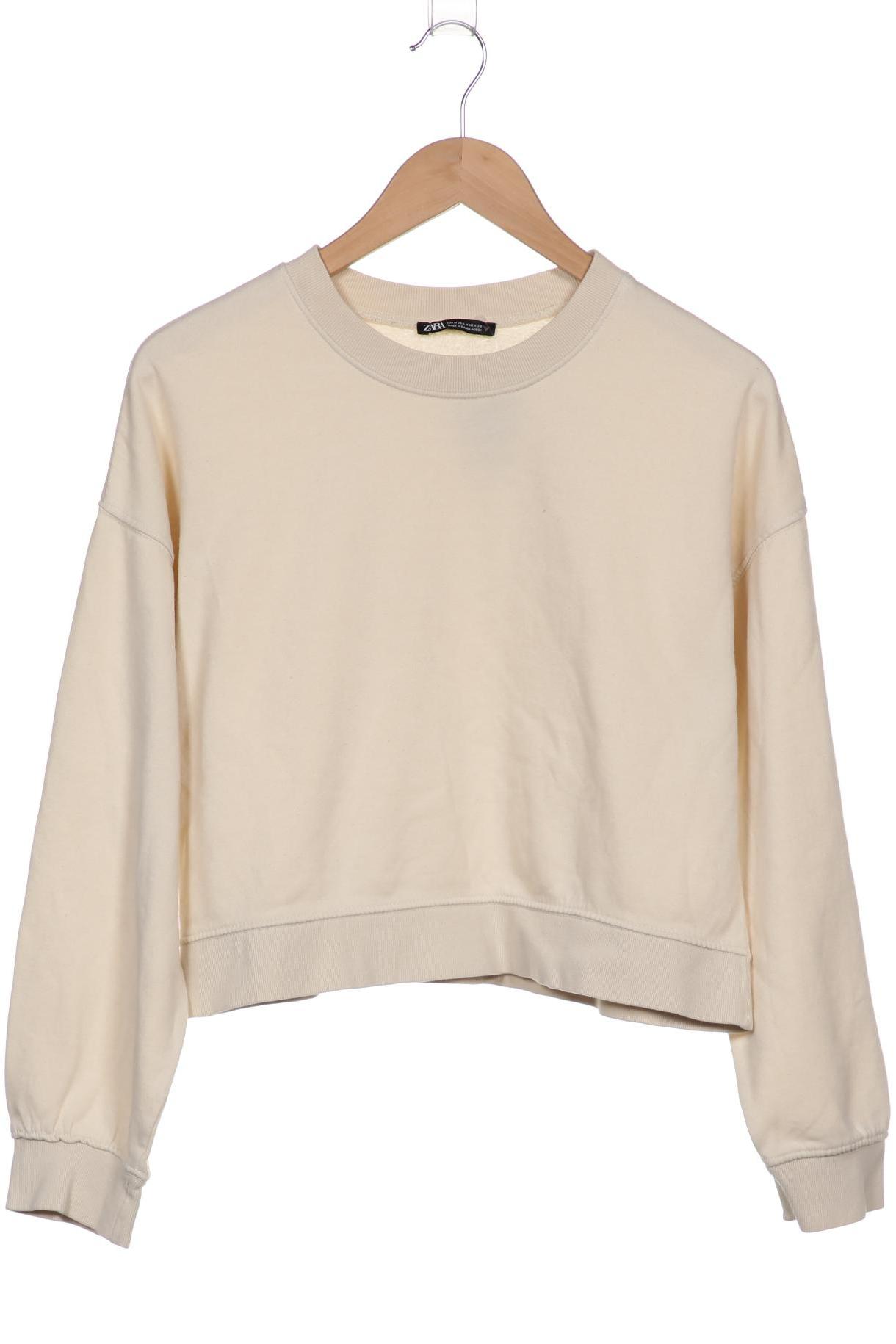 

Zara Damen Sweatshirt, beige, Gr. 38