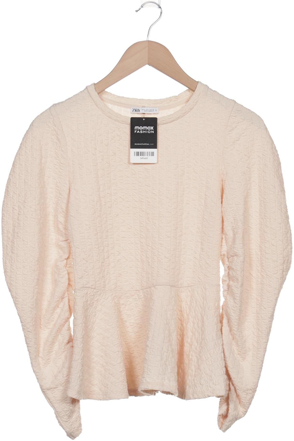 

Zara Damen Sweatshirt, cremeweiß, Gr. 36