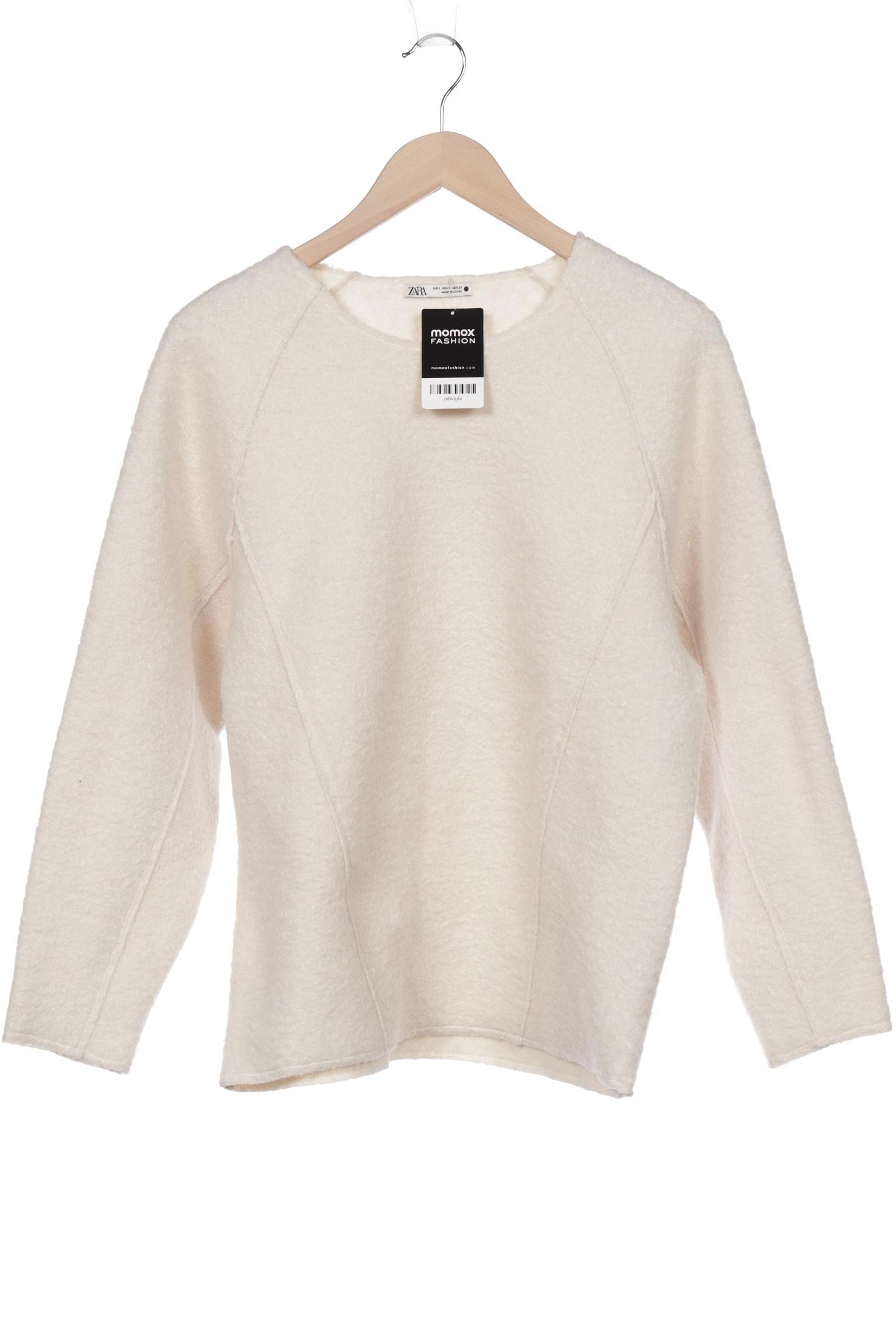 

Zara Damen Sweatshirt, cremeweiß, Gr. 36