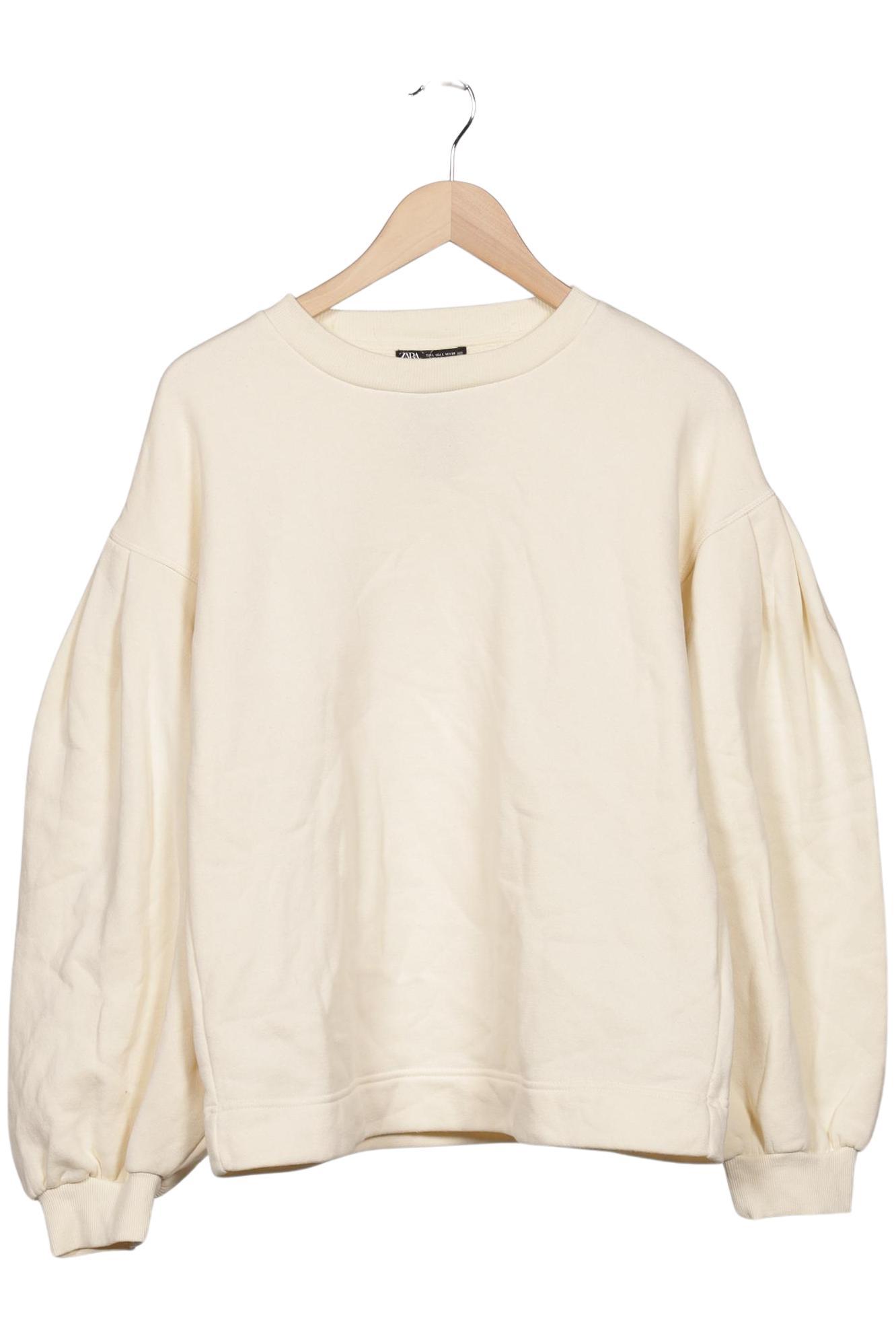 

Zara Damen Sweatshirt, cremeweiß, Gr. 42