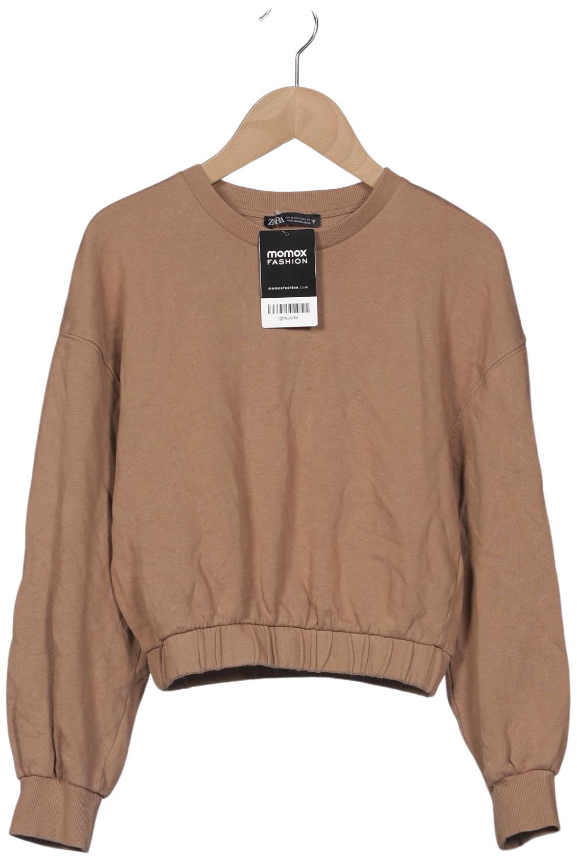 

Zara Damen Sweatshirt, beige, Gr. 36