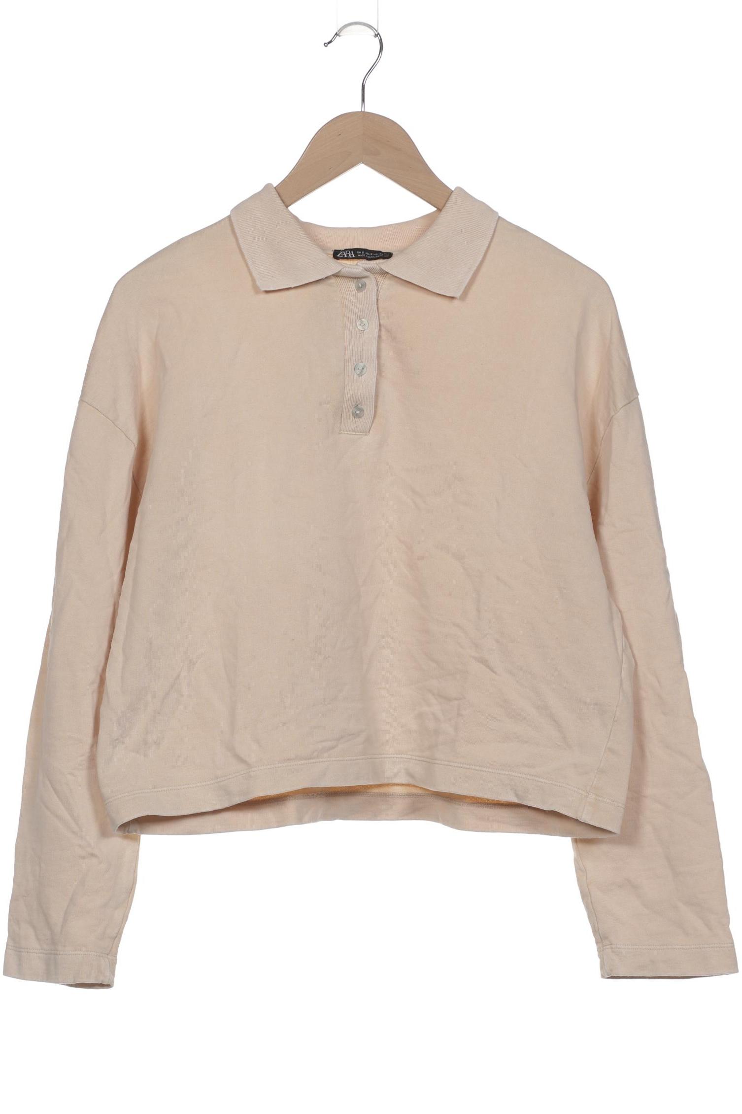 

Zara Damen Sweatshirt, beige, Gr. 36