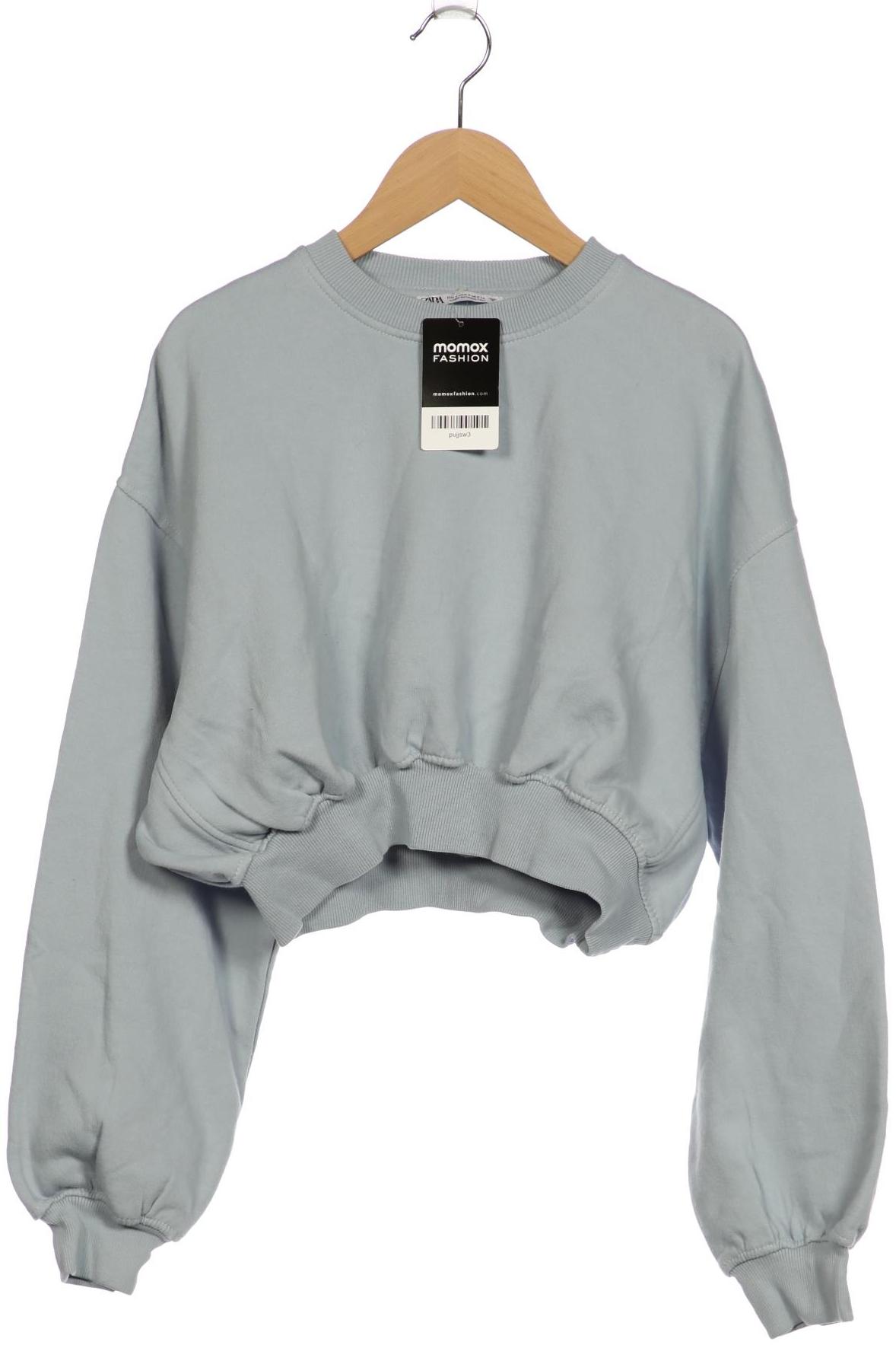 

Zara Damen Sweatshirt, hellblau, Gr. 36