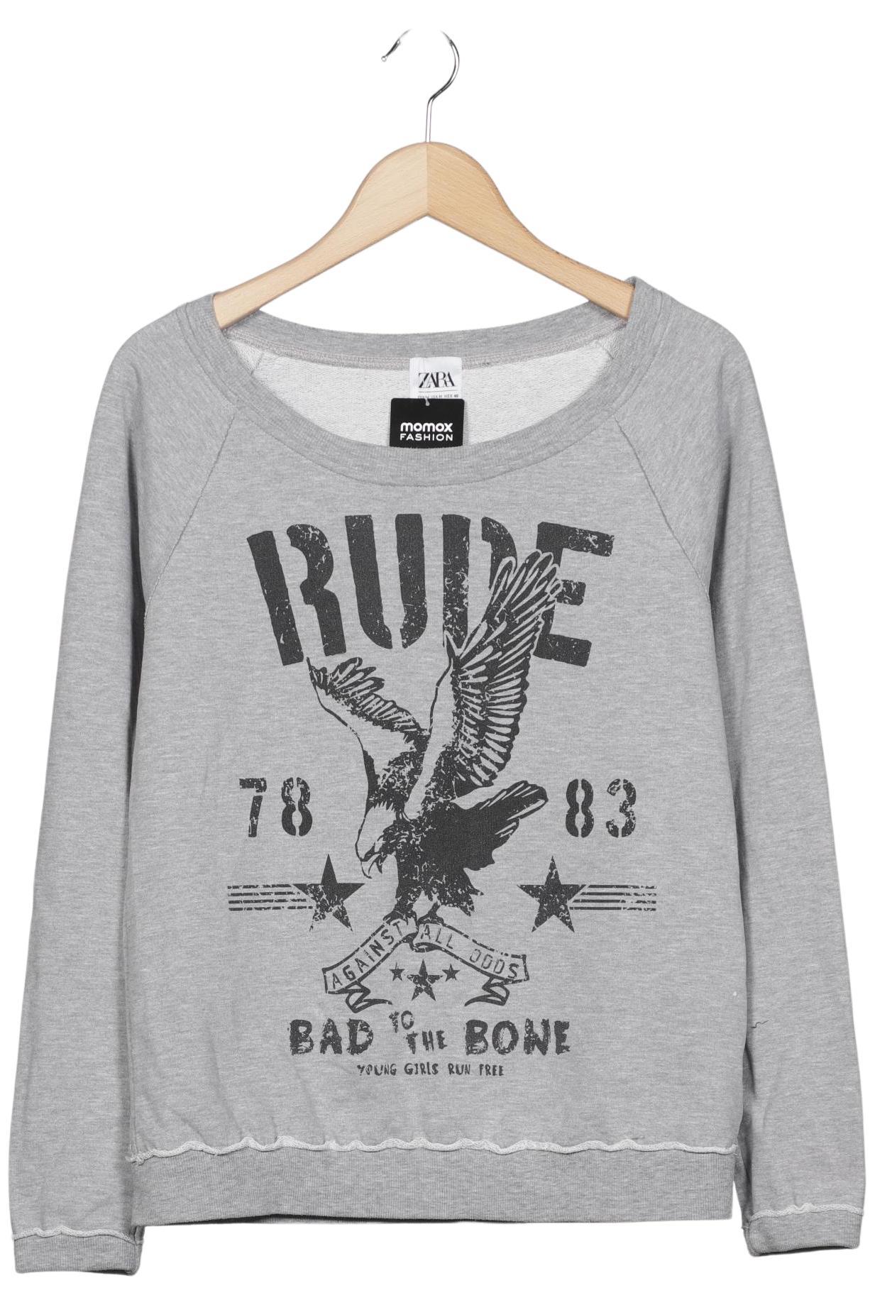 

Zara Damen Sweatshirt, grau, Gr. 38